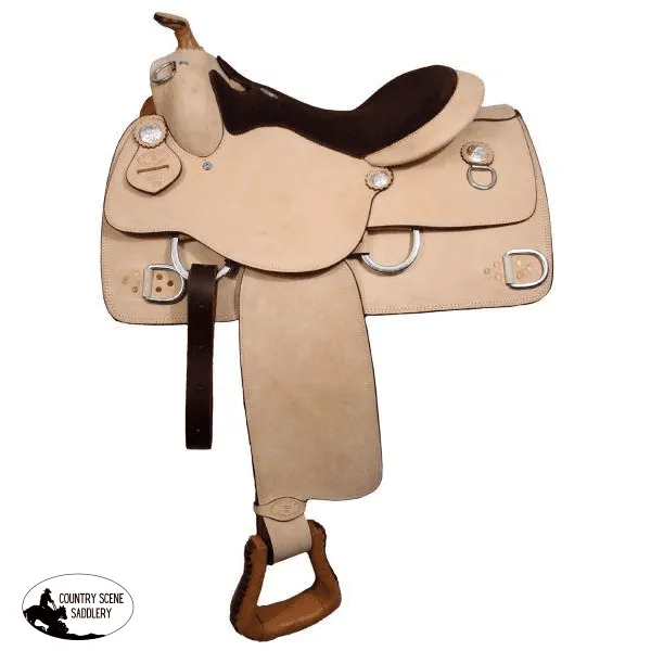 16" Premium leather Double T training saddle.