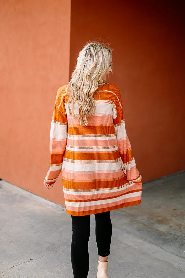 Chasing Sunsets Striped Cardigan | FINAL SALE