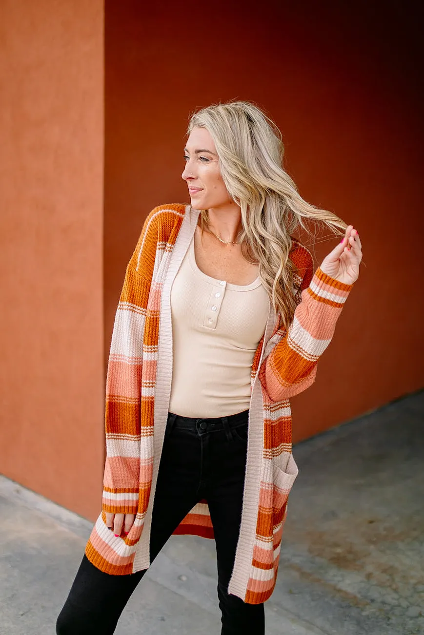 Chasing Sunsets Striped Cardigan | FINAL SALE
