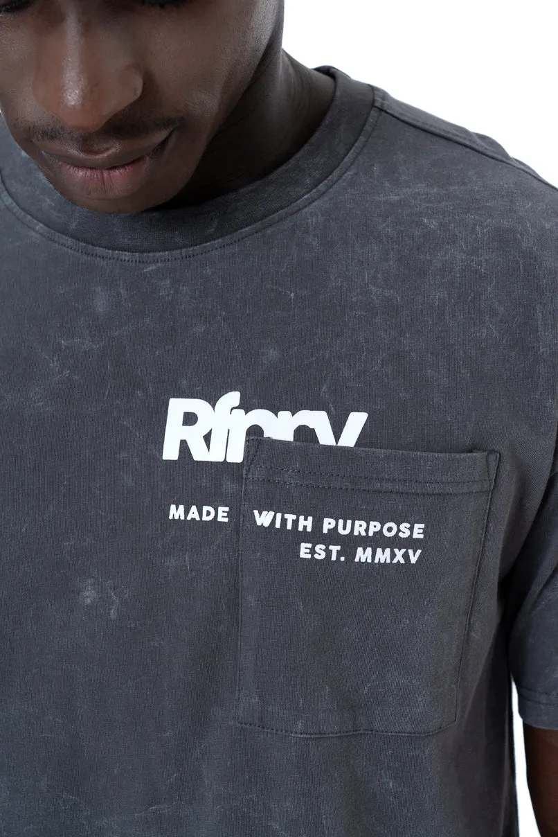 Dirty Dye T-Shirt _ 147307 _ Charcoal