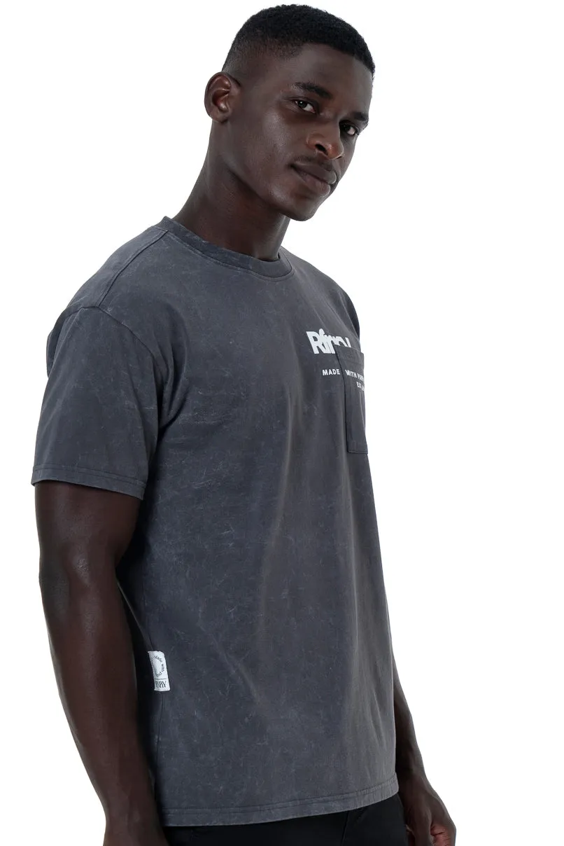 Dirty Dye T-Shirt _ 147307 _ Charcoal