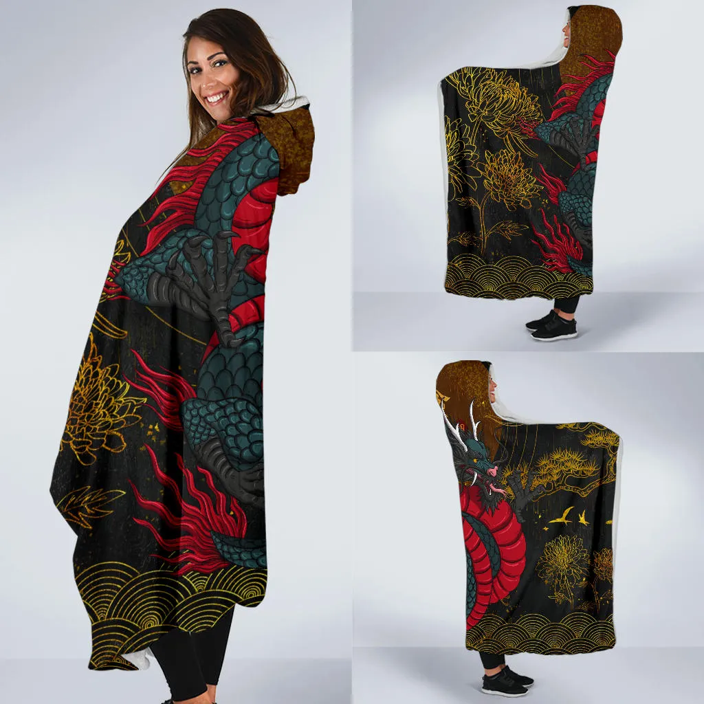 Dragon Hooded Blanket