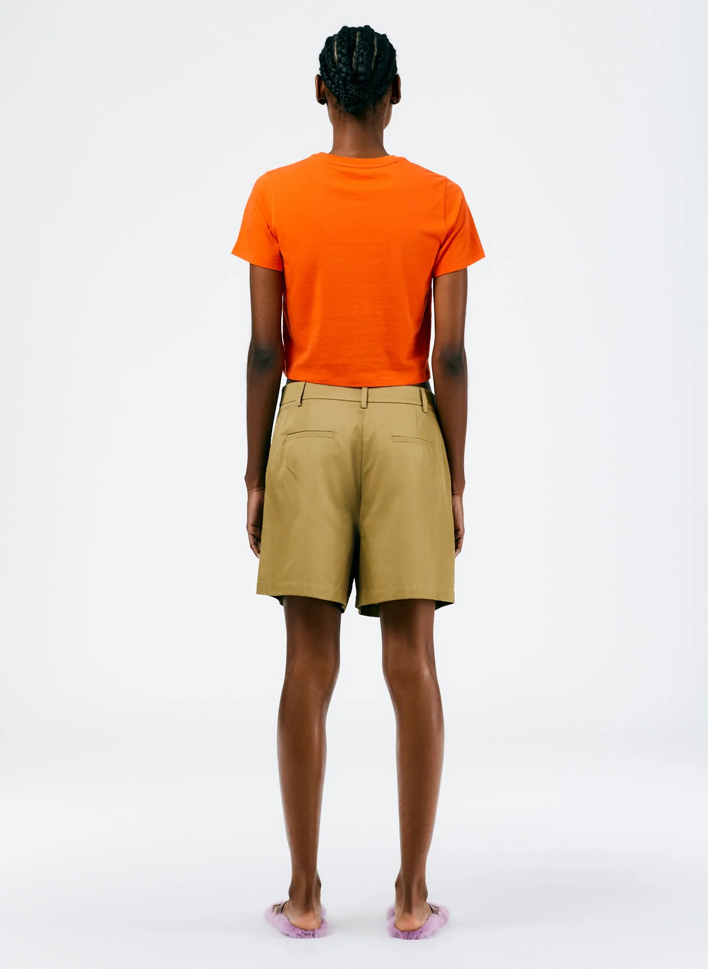 Drapey Suiting Pleated Short
