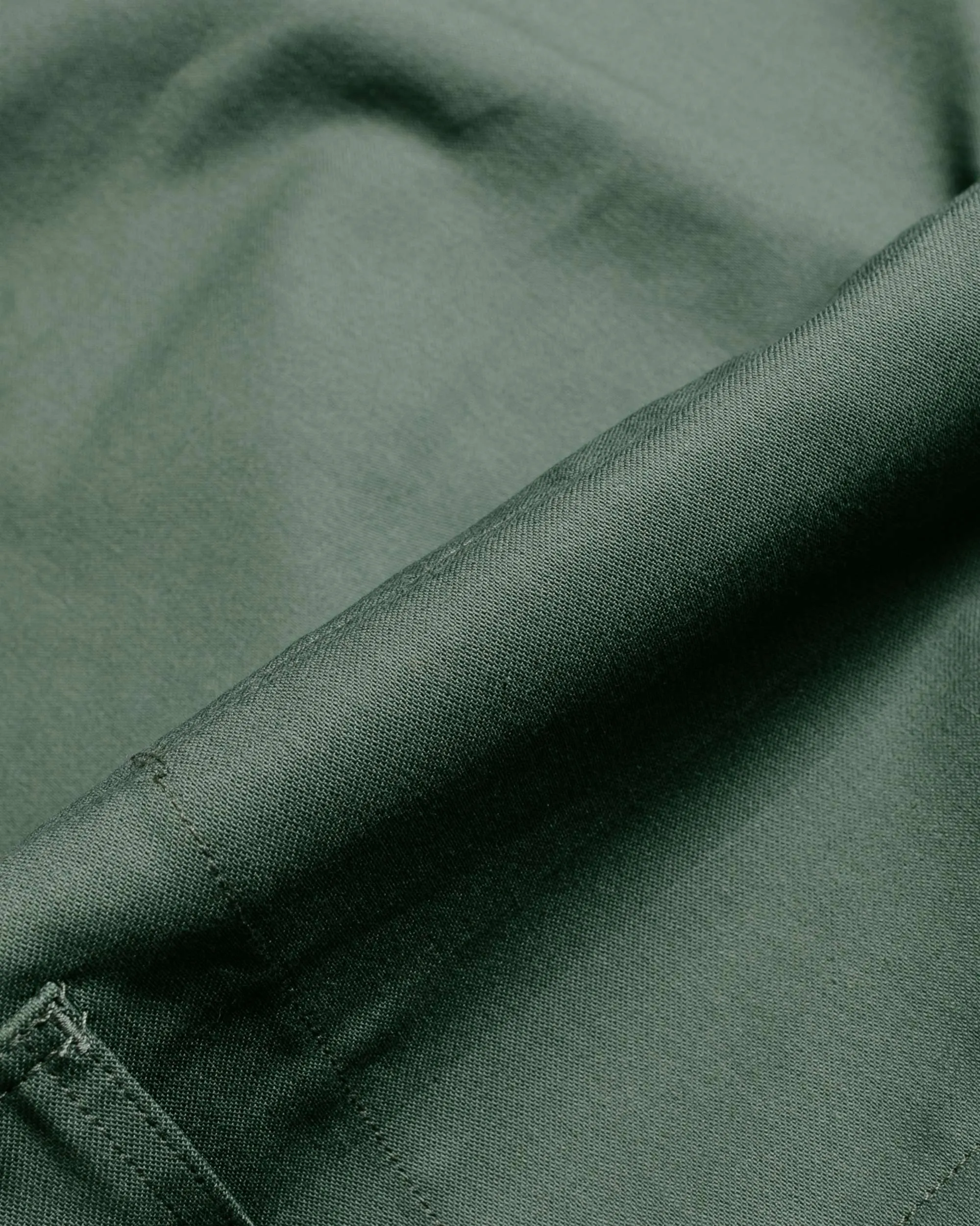 Engineered Garments Workaday Shawl Collar Jacket Olive Cotton Reverse Sateen