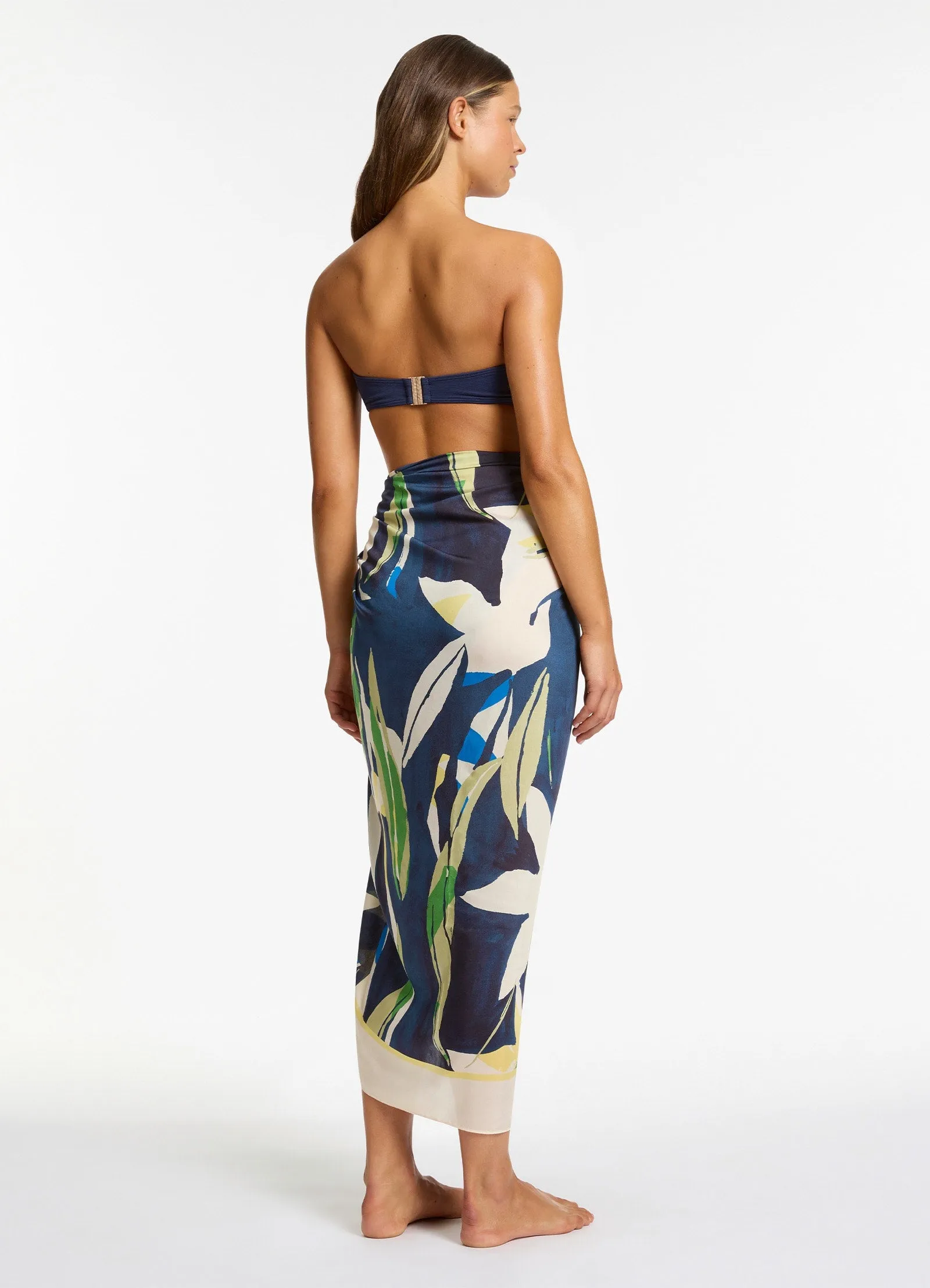 Fauna Long Sarong - Ink