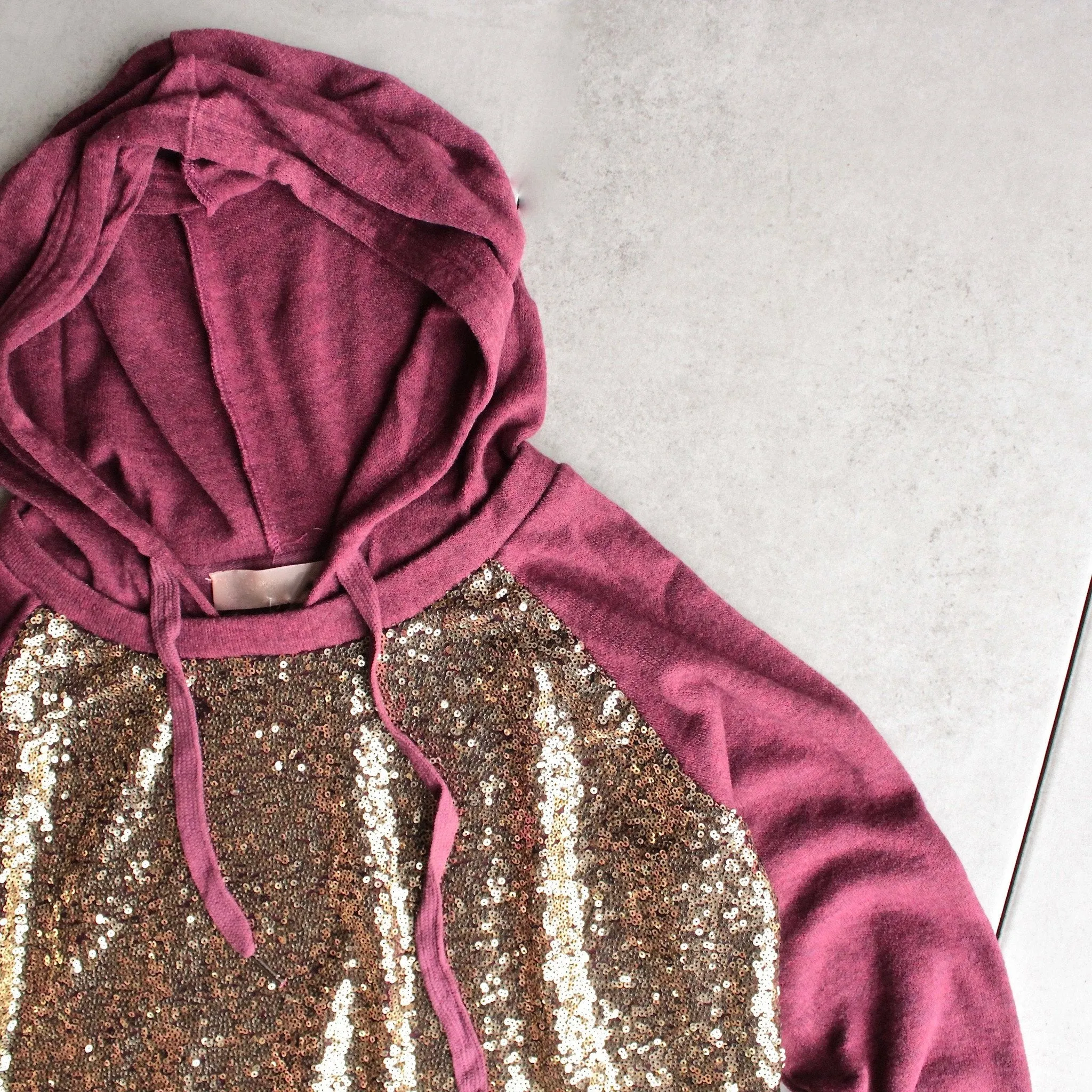 Final Sale - All Dolled Up Sequin Hoodie