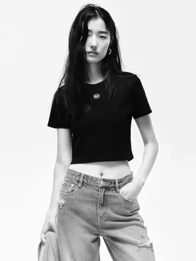 Front Logo Cropped T-shirt
