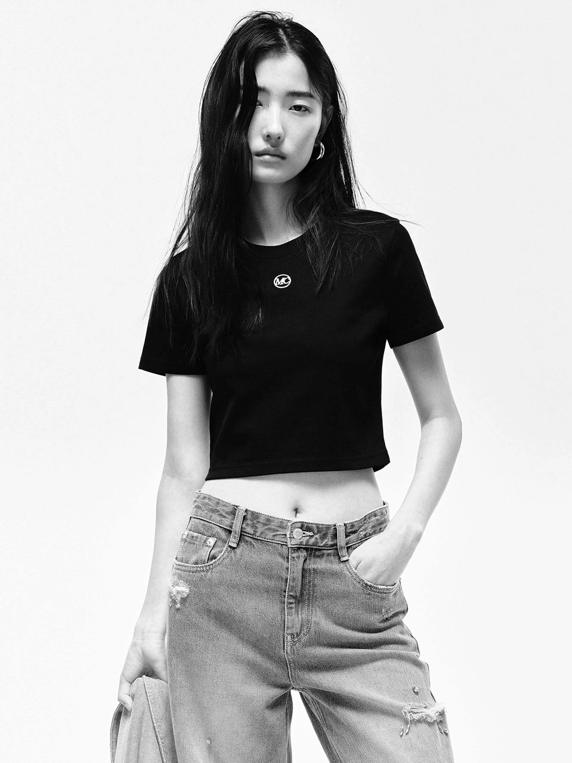 Front Logo Cropped T-shirt