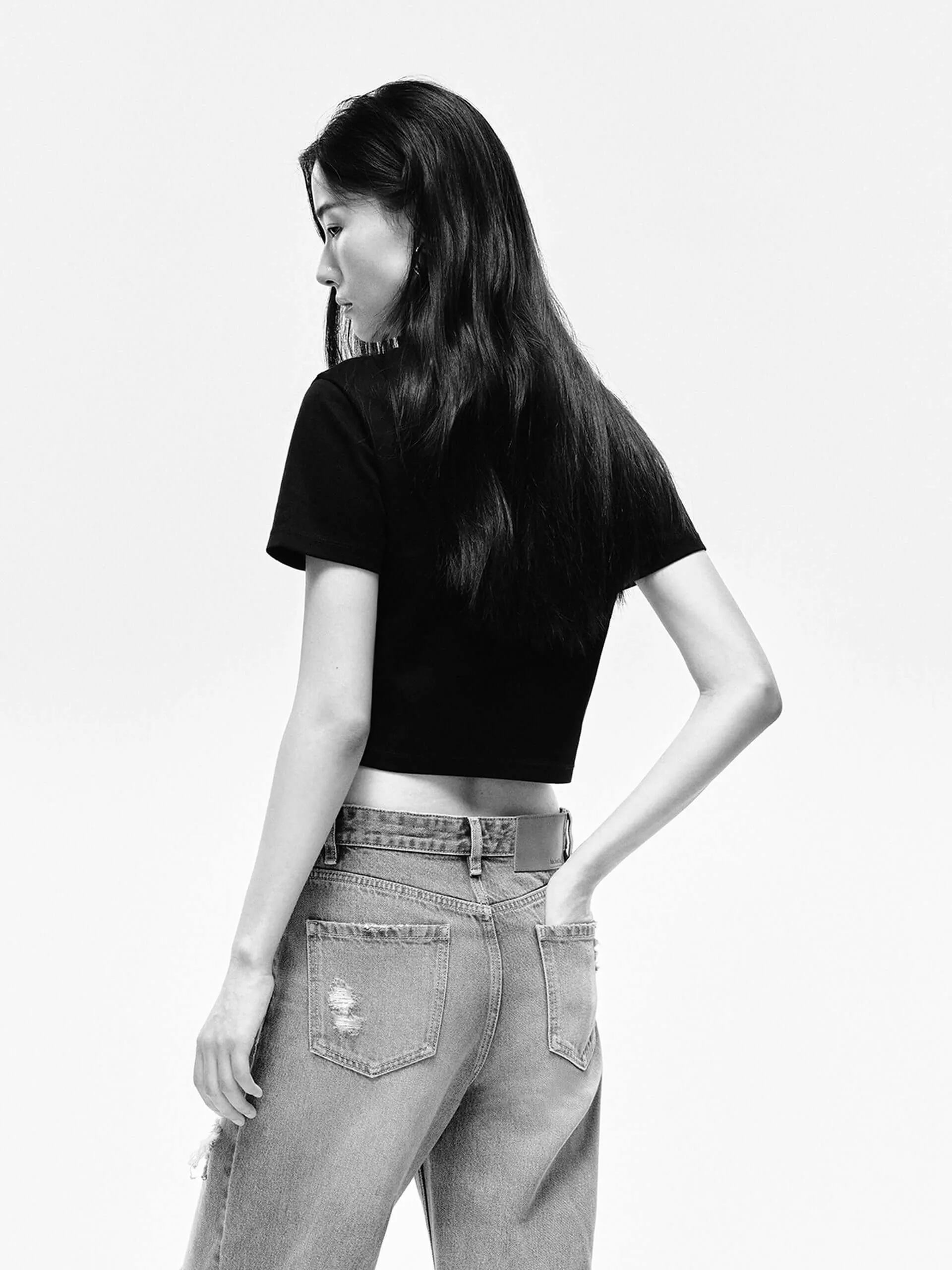 Front Logo Cropped T-shirt