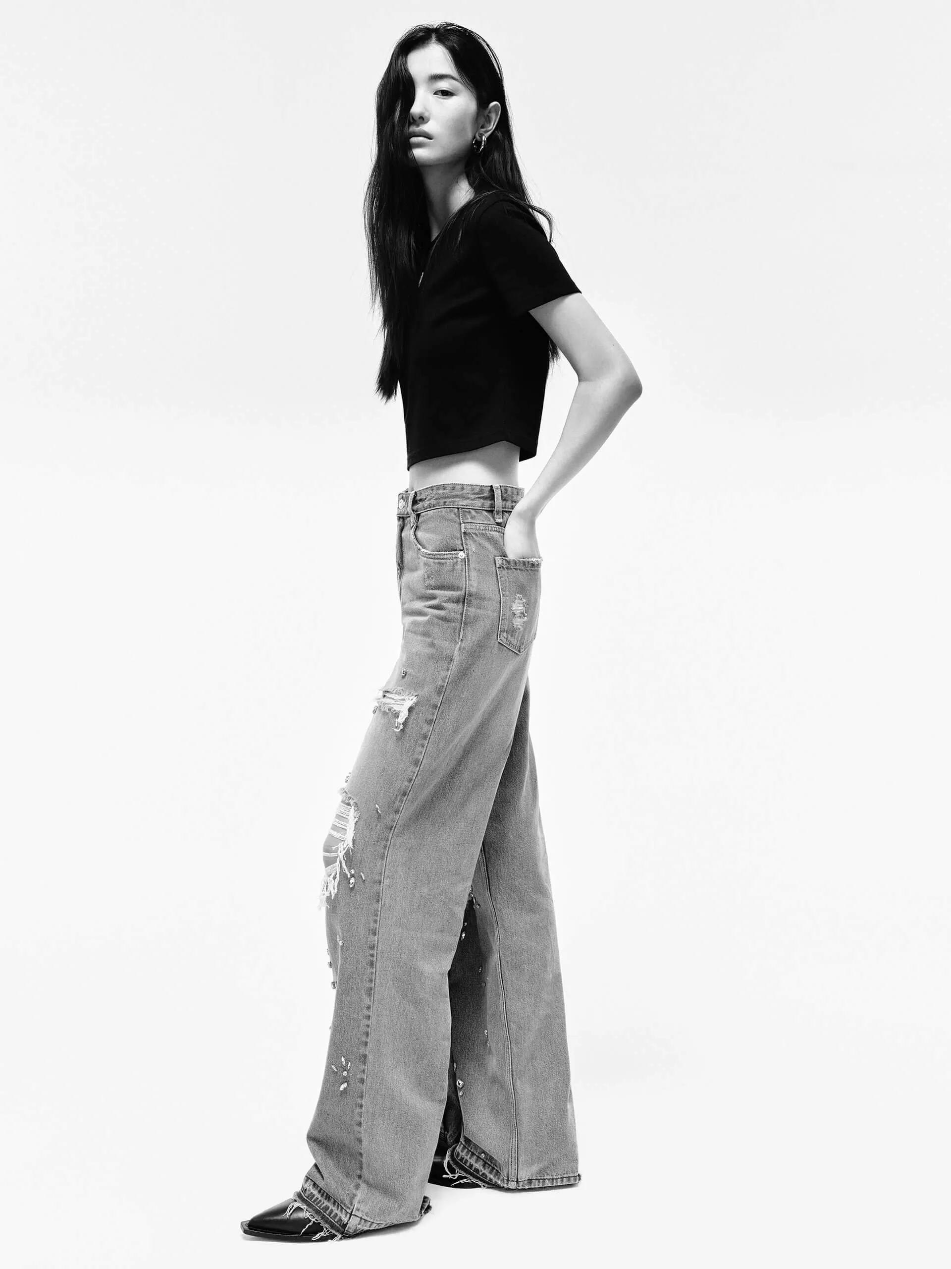 Front Logo Cropped T-shirt
