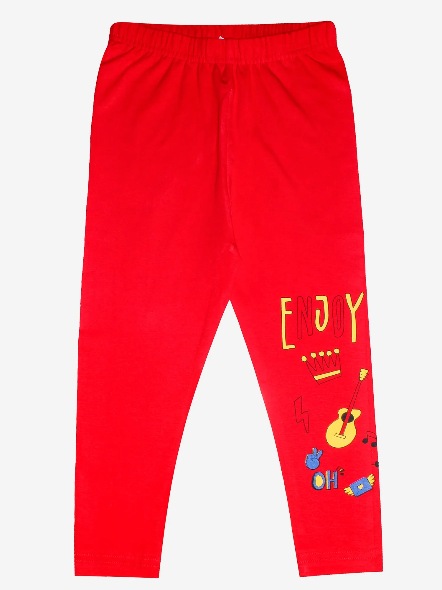 Girls Leggings with Placement Print