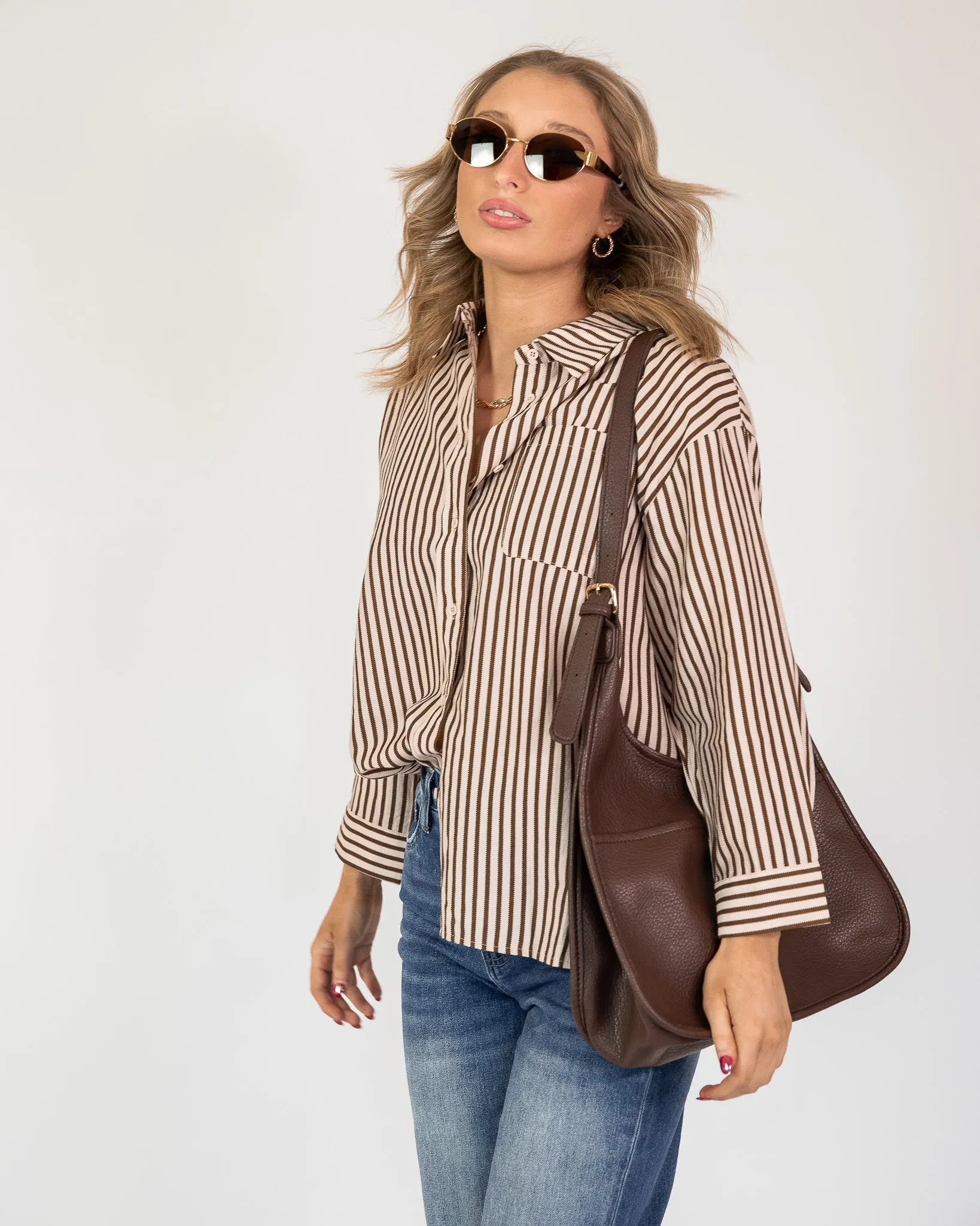 Going Places Button-Up
