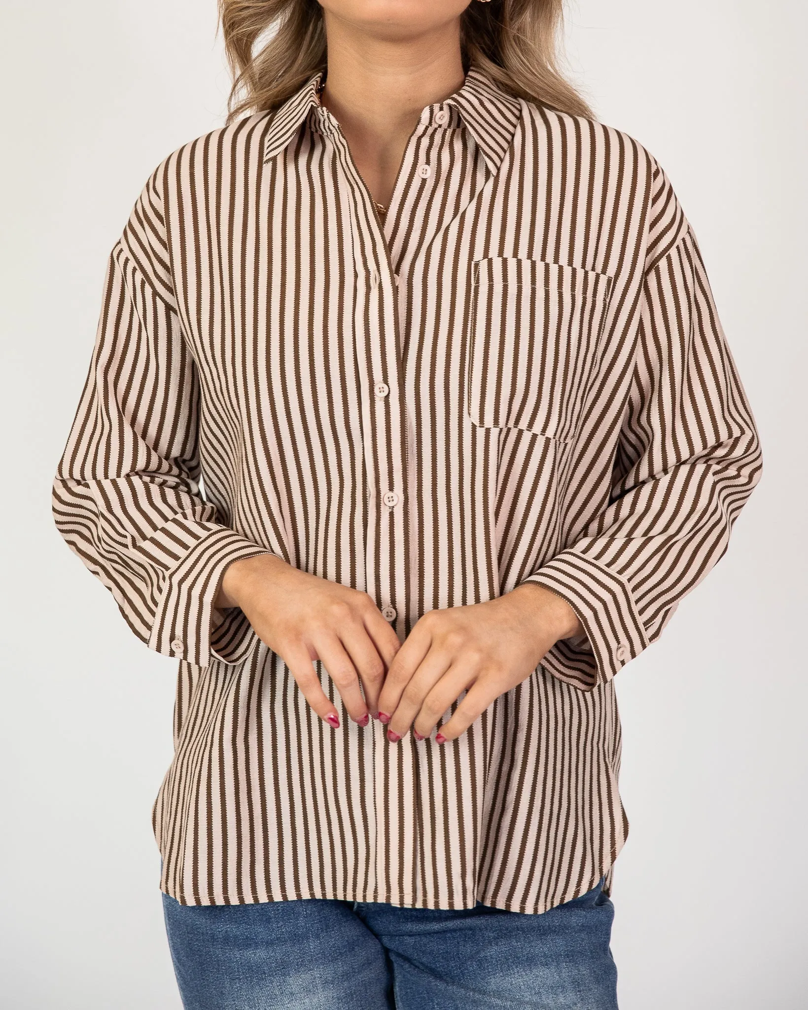 Going Places Button-Up