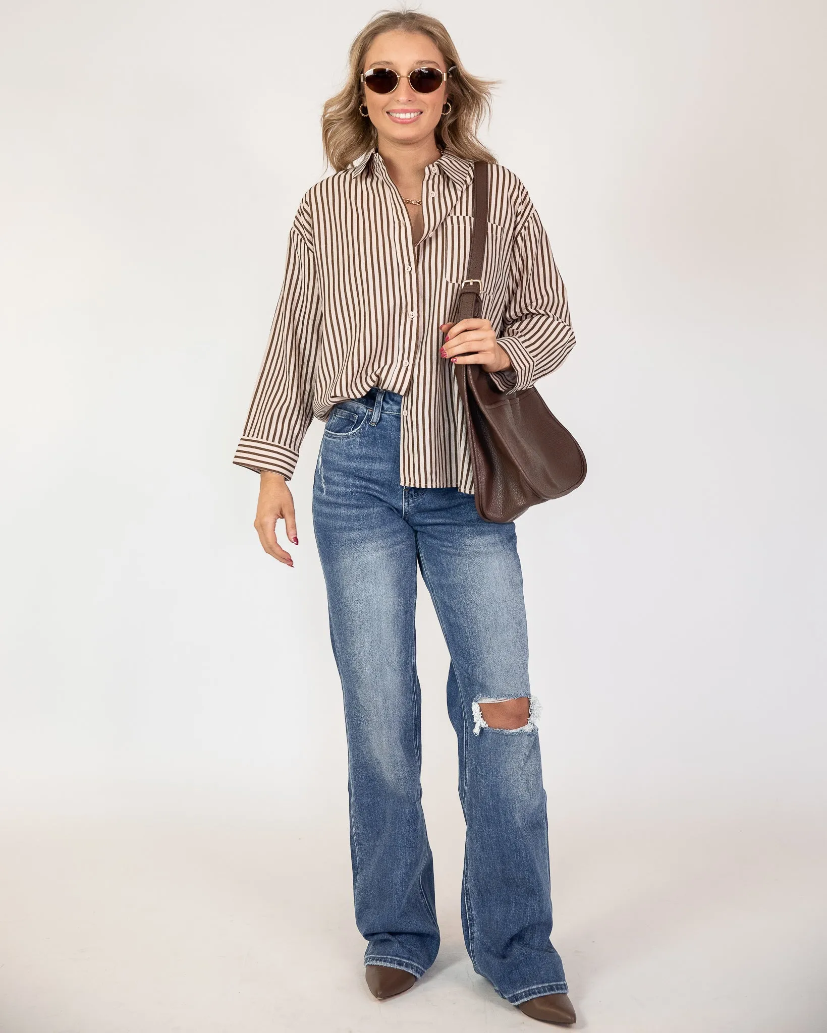 Going Places Button-Up