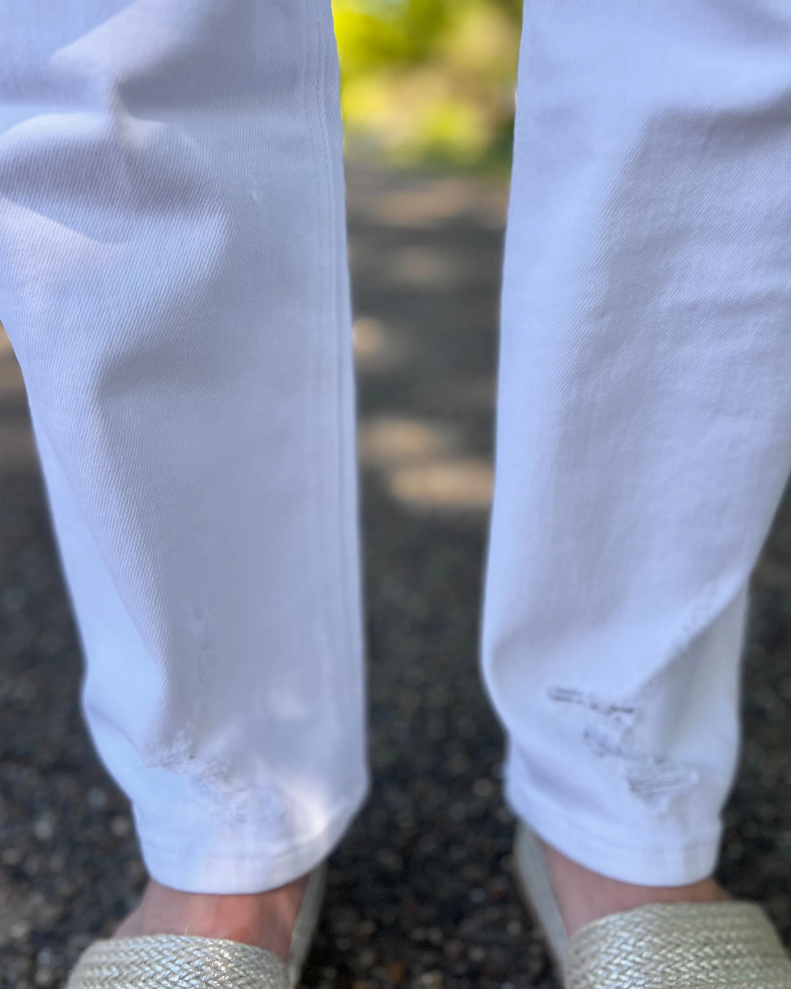 Good Timing White Kancan High Rise Slim Straight Jeans 28" Inseam