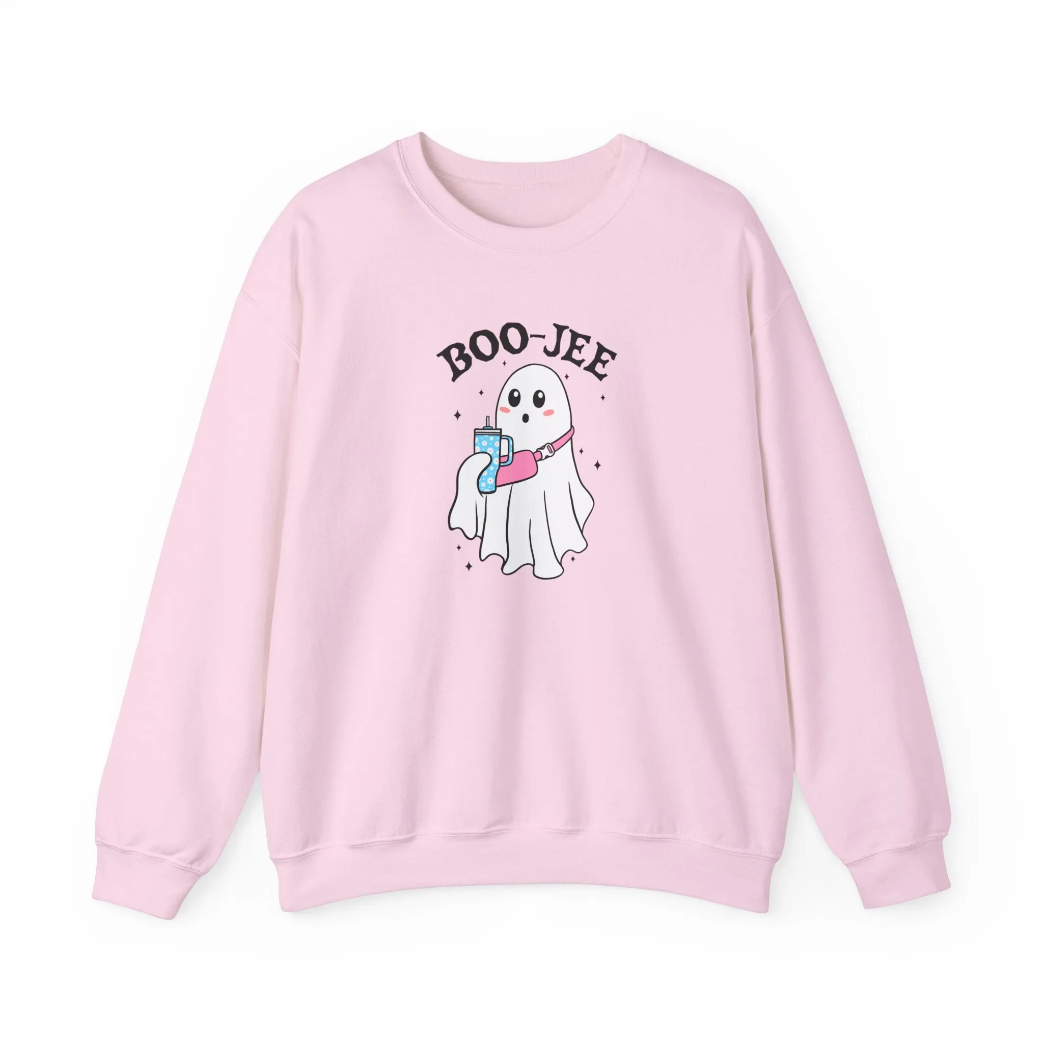 Halloween| Trendy Fall Sweatshirt with Boo Jee Ghost  Perfect for the Stylishly Spooky!
