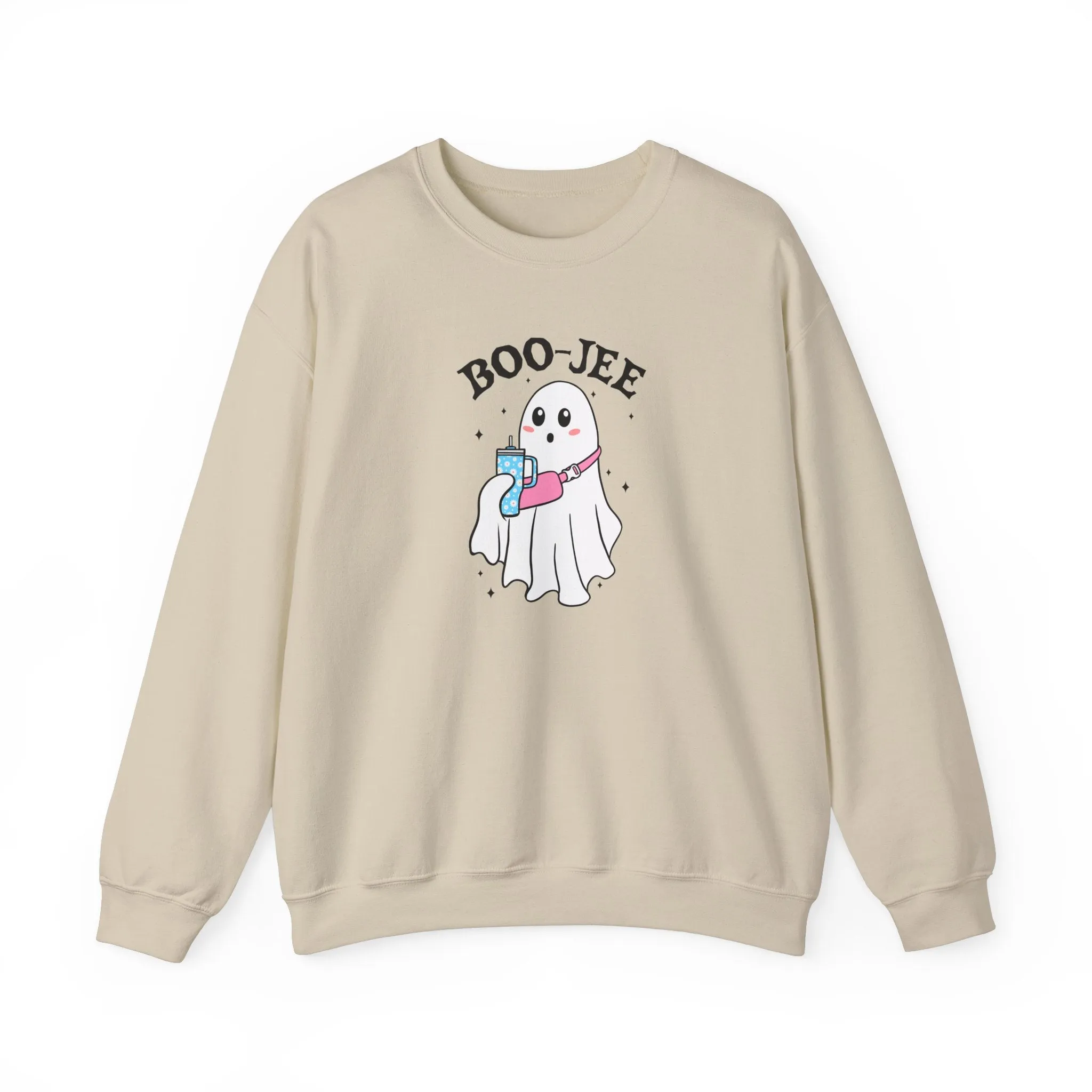 Halloween| Trendy Fall Sweatshirt with Boo Jee Ghost  Perfect for the Stylishly Spooky!