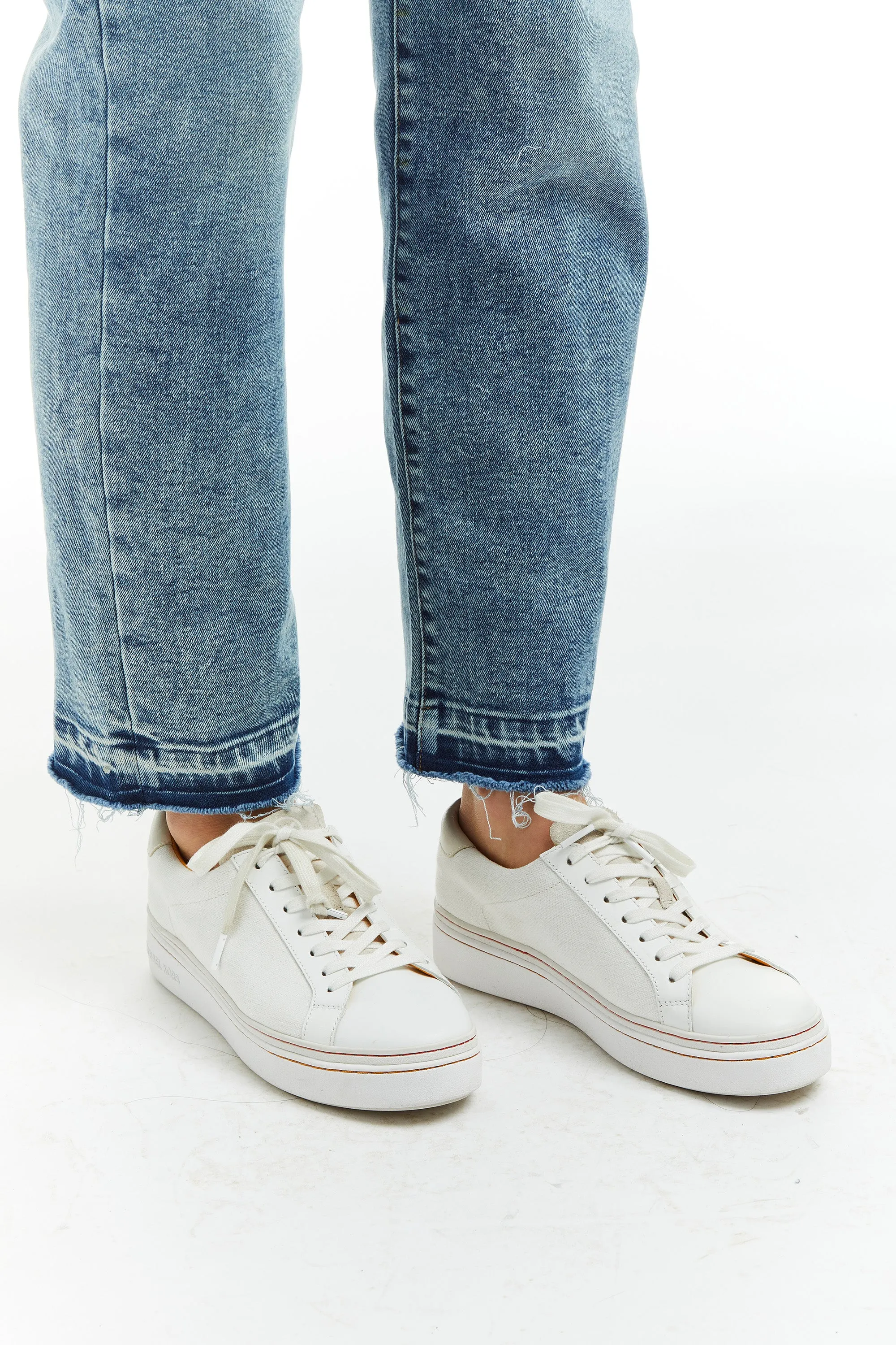 High Rise 90s Straight With Release Hem