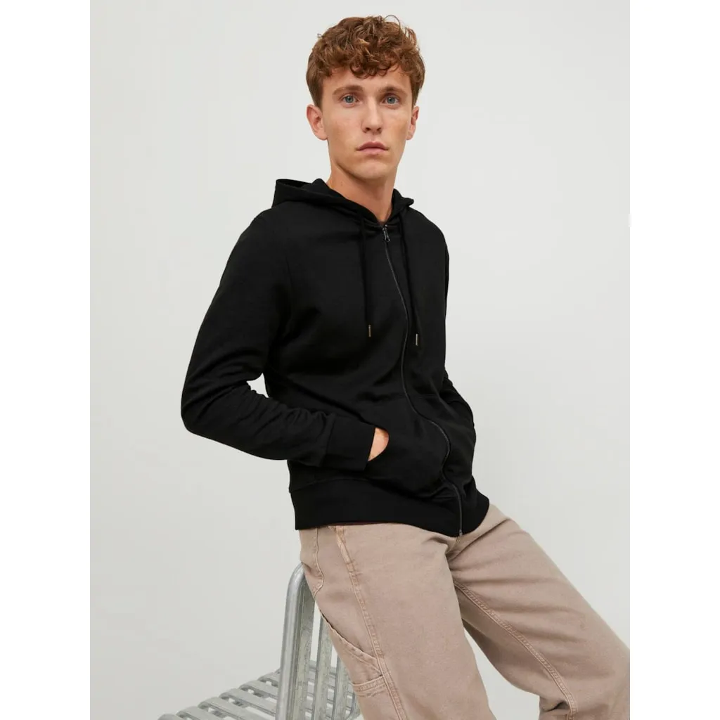 Jack & Jones Mens 'JJEBASIC' Sweat Zip Hoodie Jumper