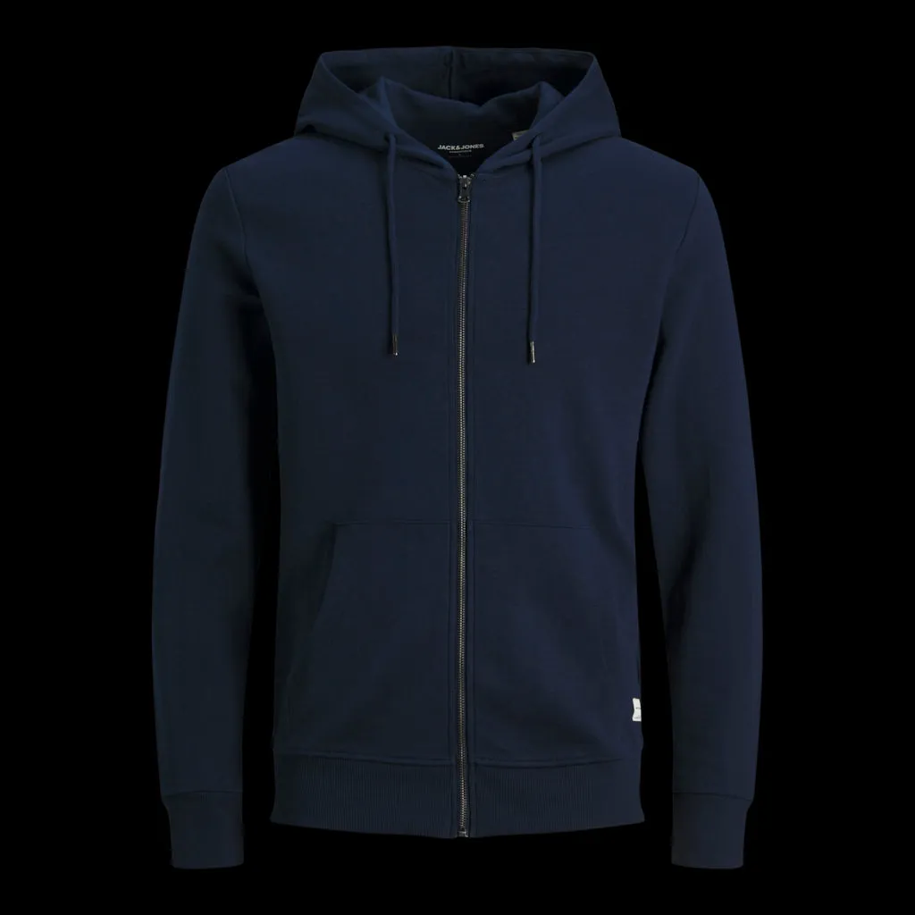 Jack & Jones Mens 'JJEBASIC' Sweat Zip Hoodie Jumper