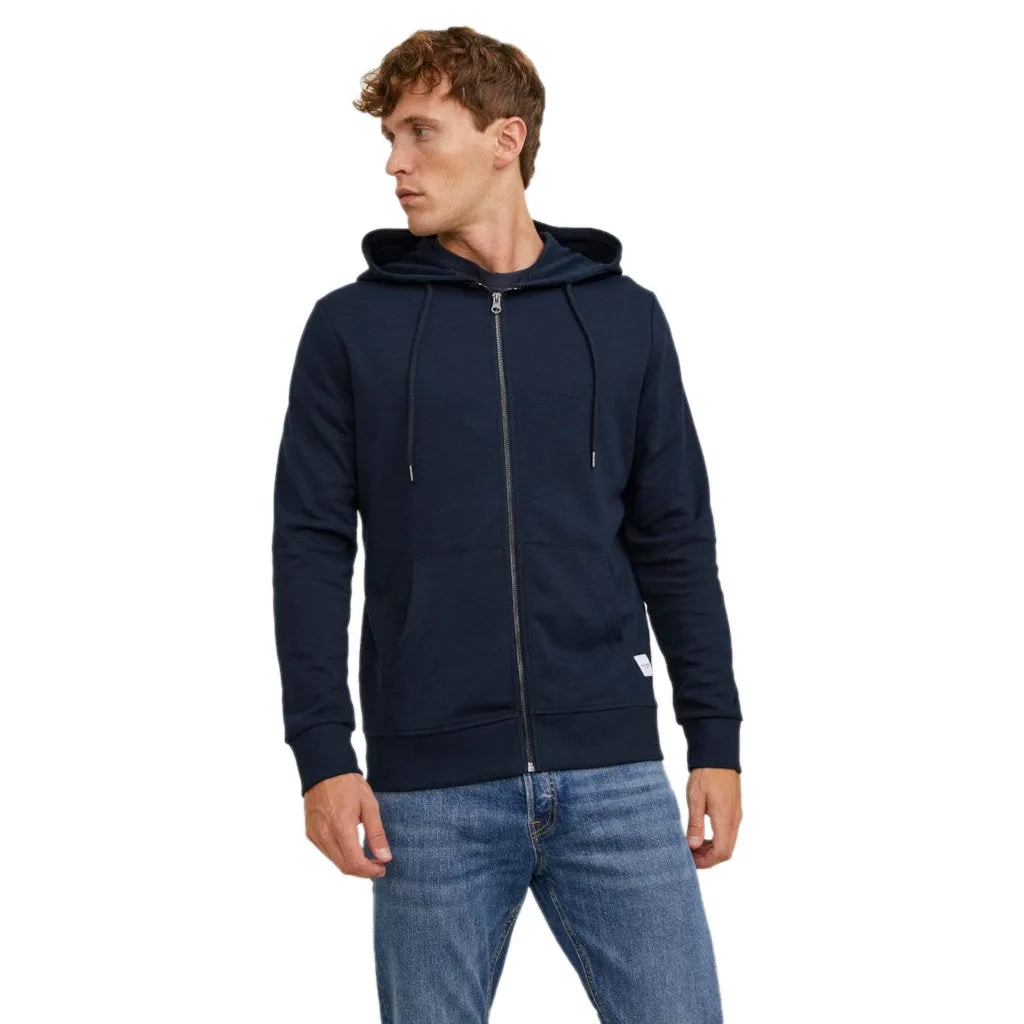 Jack & Jones Mens 'JJEBASIC' Sweat Zip Hoodie Jumper