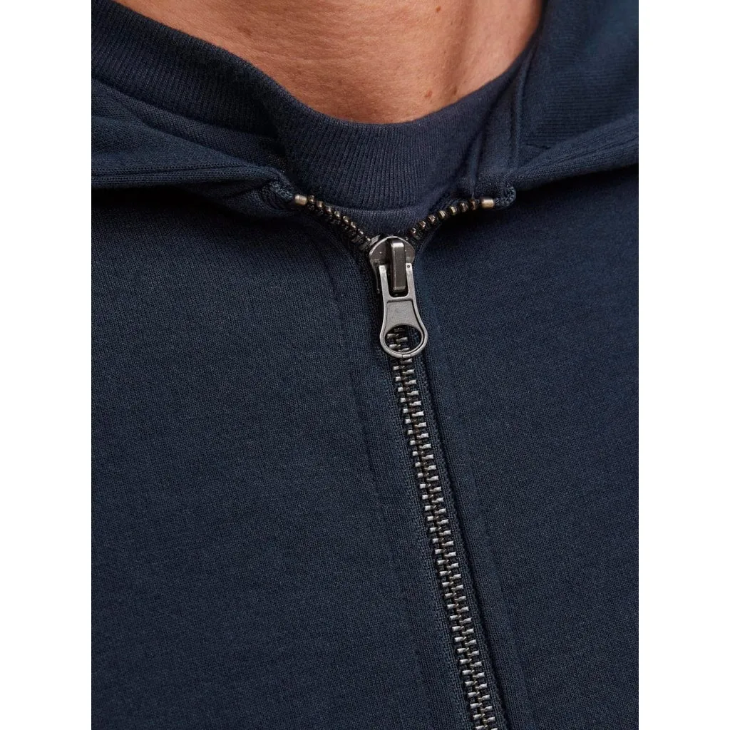 Jack & Jones Mens 'JJEBASIC' Sweat Zip Hoodie Jumper