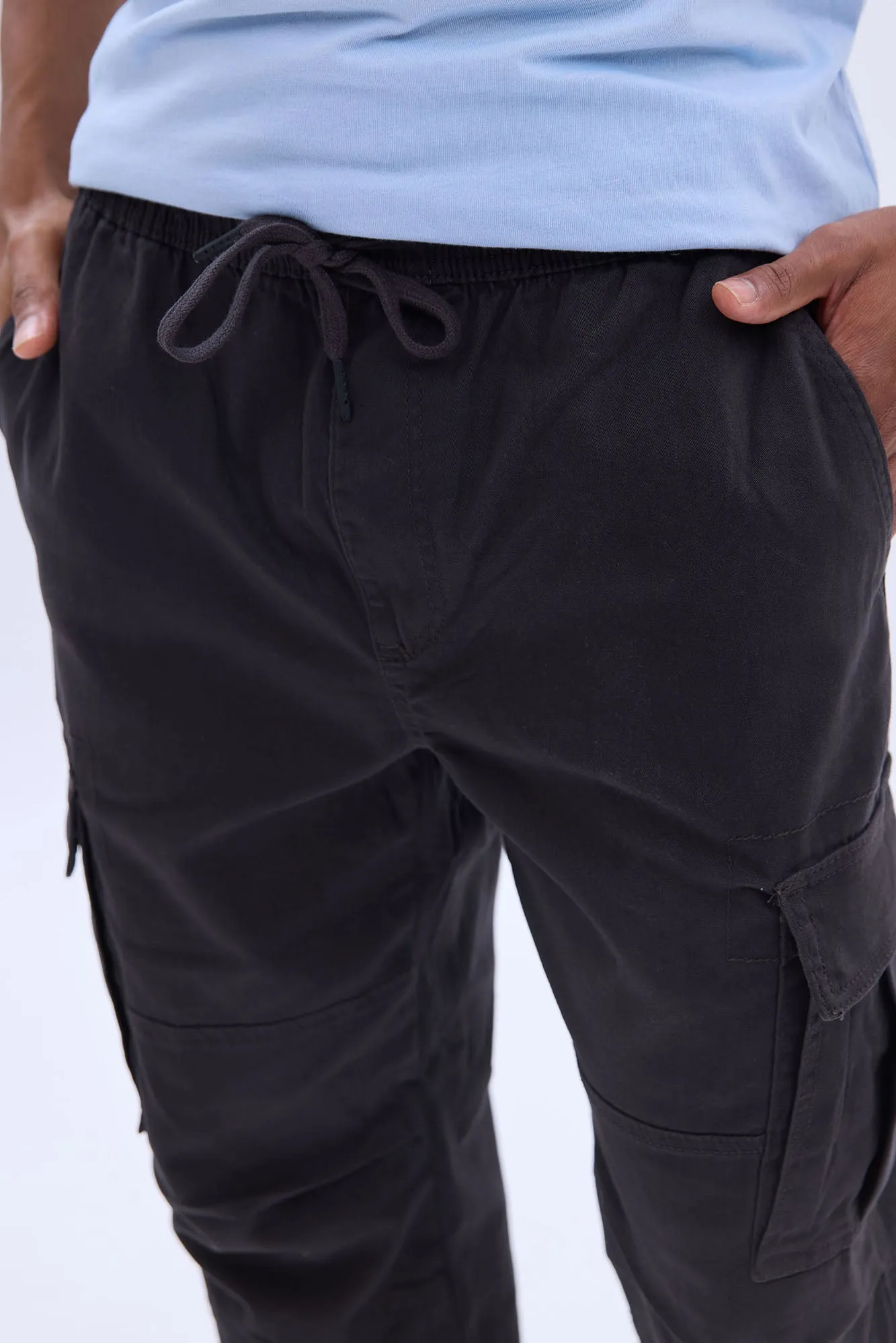 Loose Cargo Twill Pants