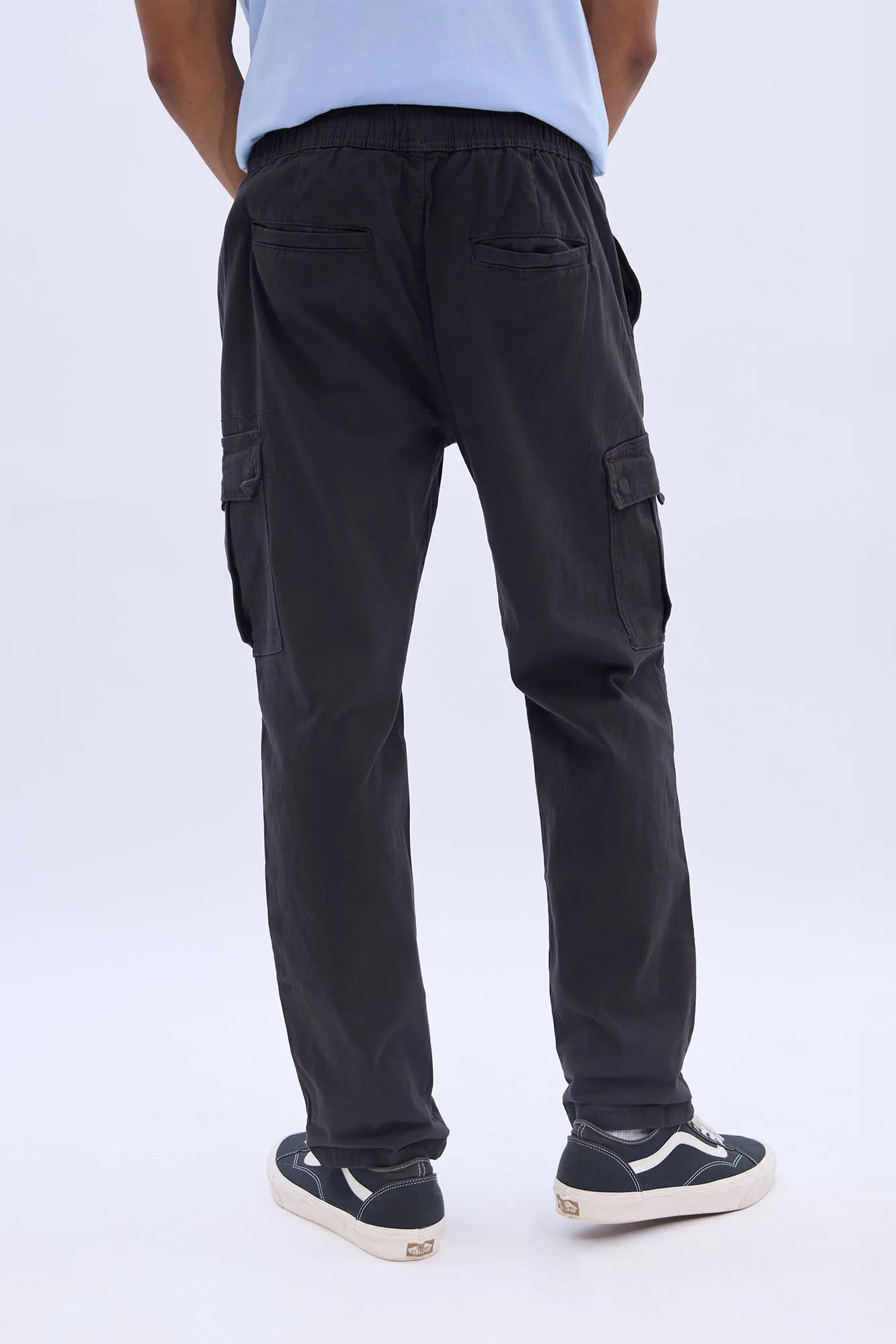 Loose Cargo Twill Pants