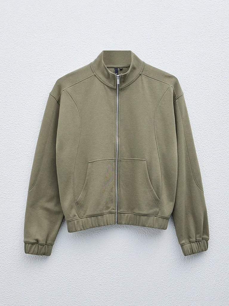 LOV Olive Solid Jacket