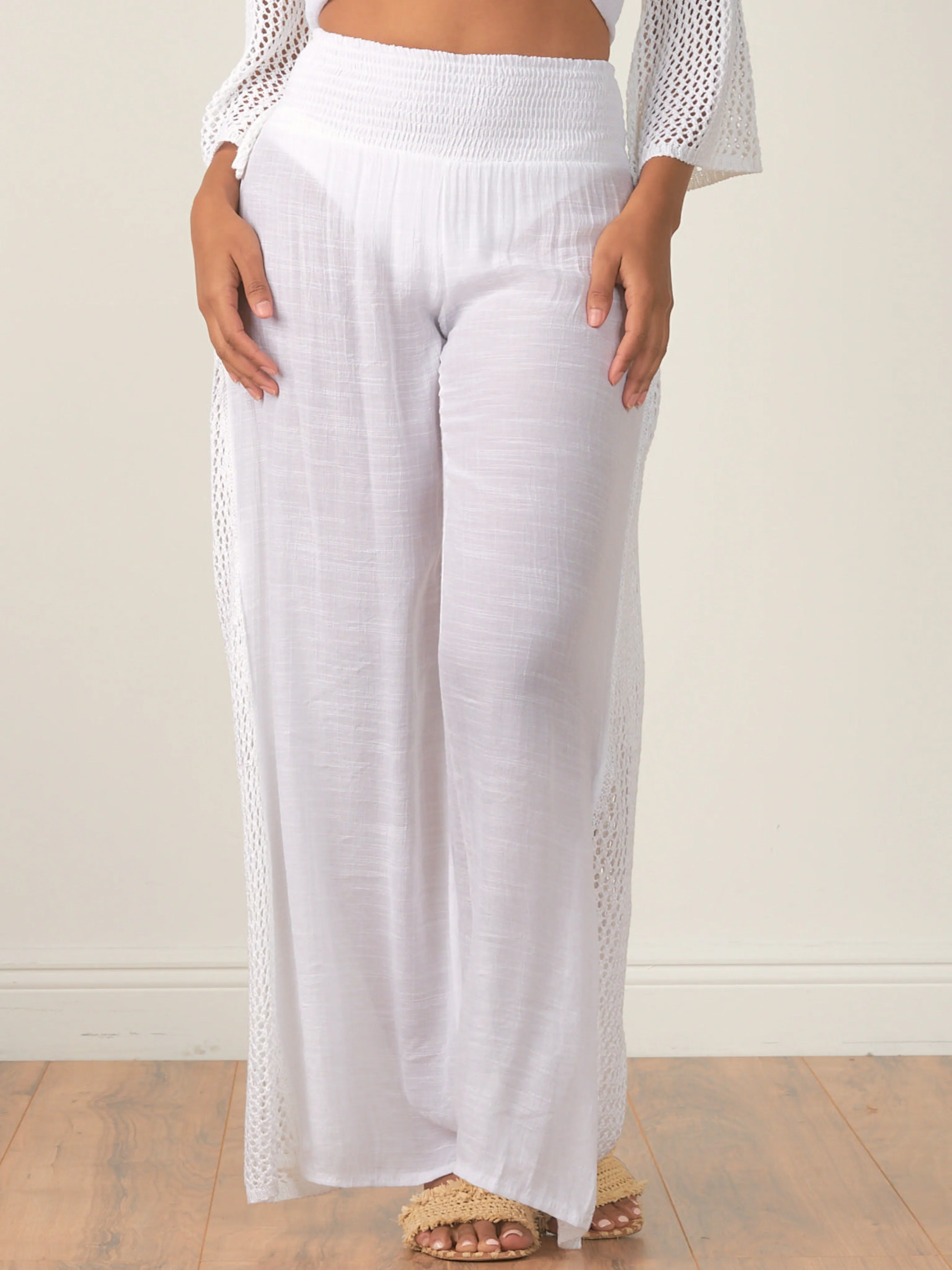 Lynne Pant with Crochet Detail