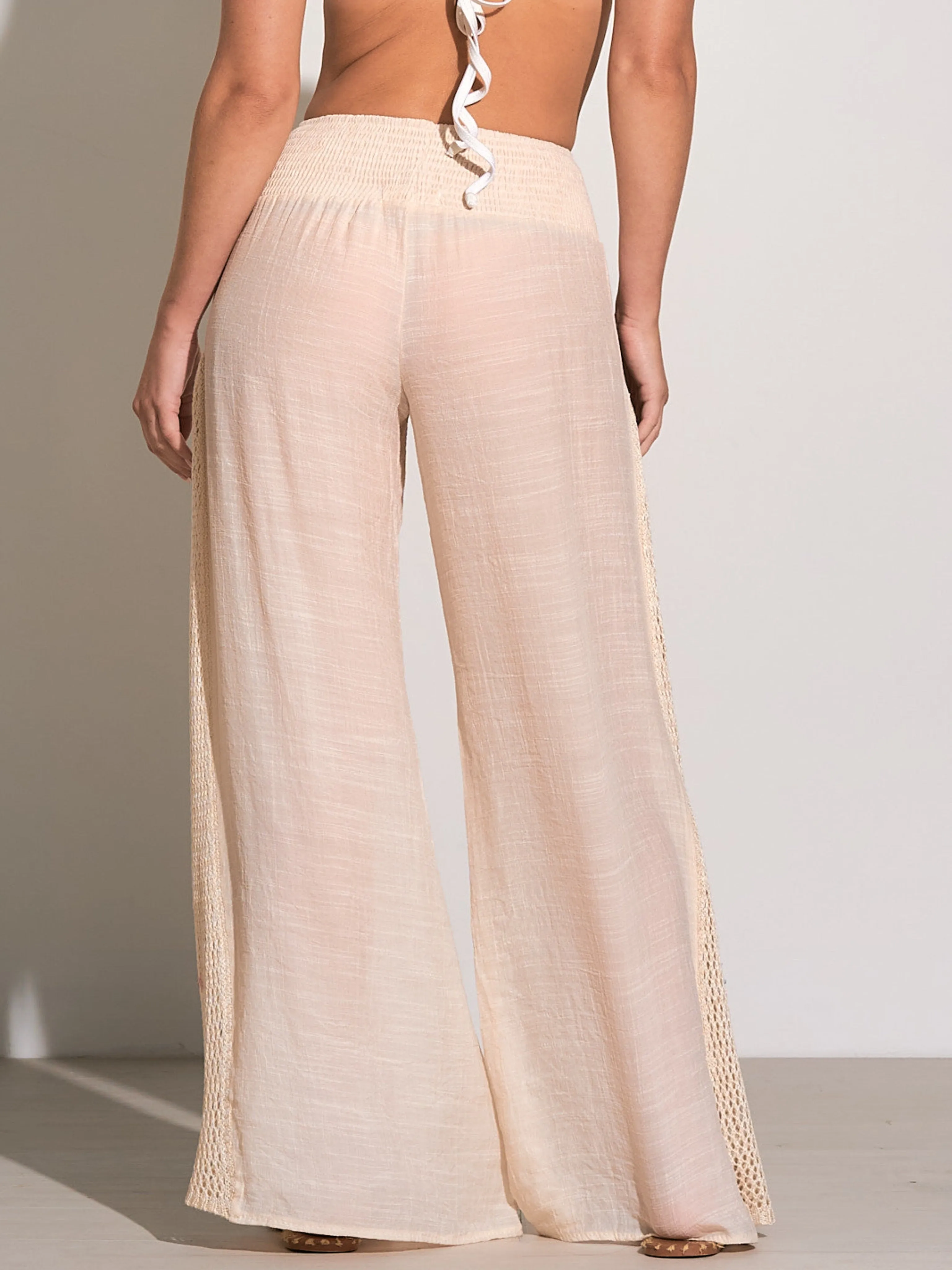 Lynne Pant with Crochet Detail