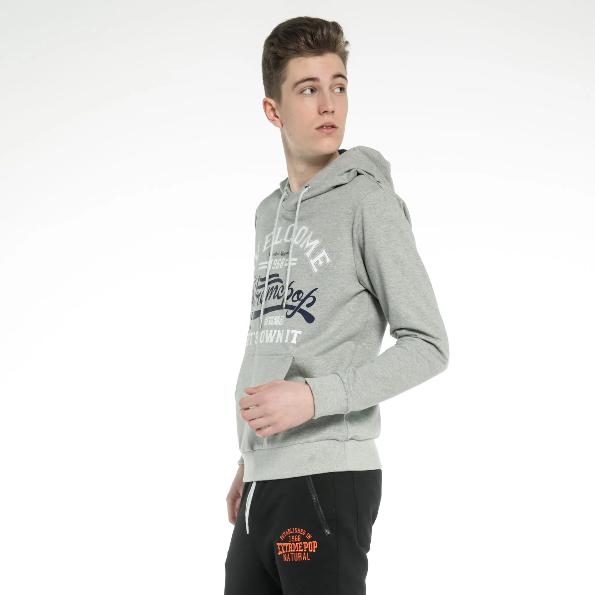 Mens Classic Jumper Contrast color Hoodie Sweatshirt RRP £35 UK Stock