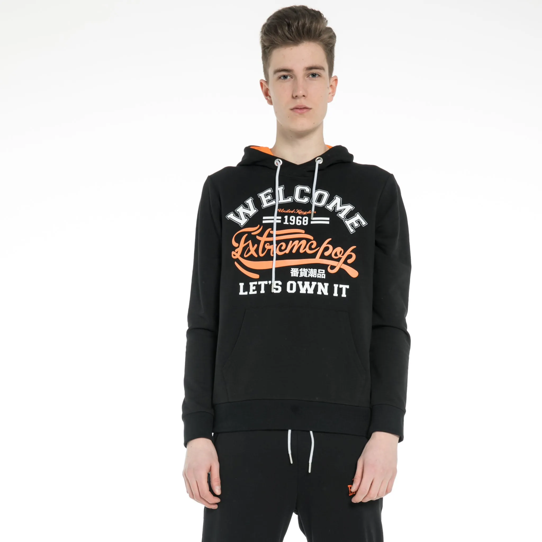 Mens Classic Jumper Contrast color Hoodie Sweatshirt RRP £35 UK Stock