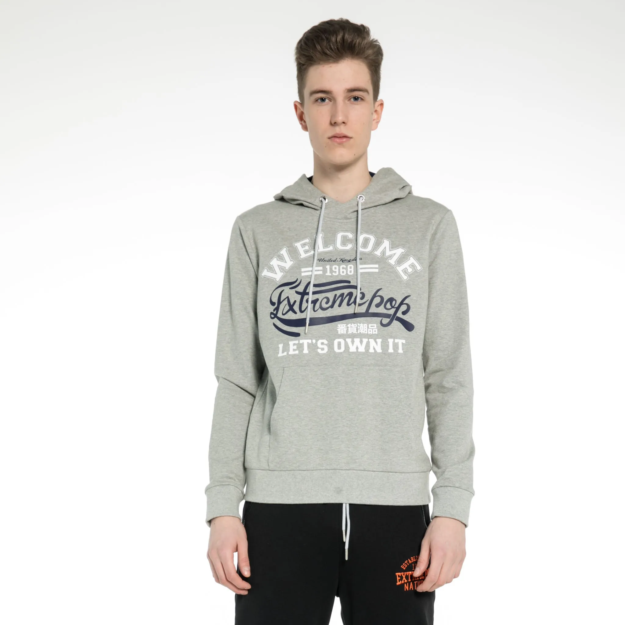 Mens Classic Jumper Contrast color Hoodie Sweatshirt RRP £35 UK Stock