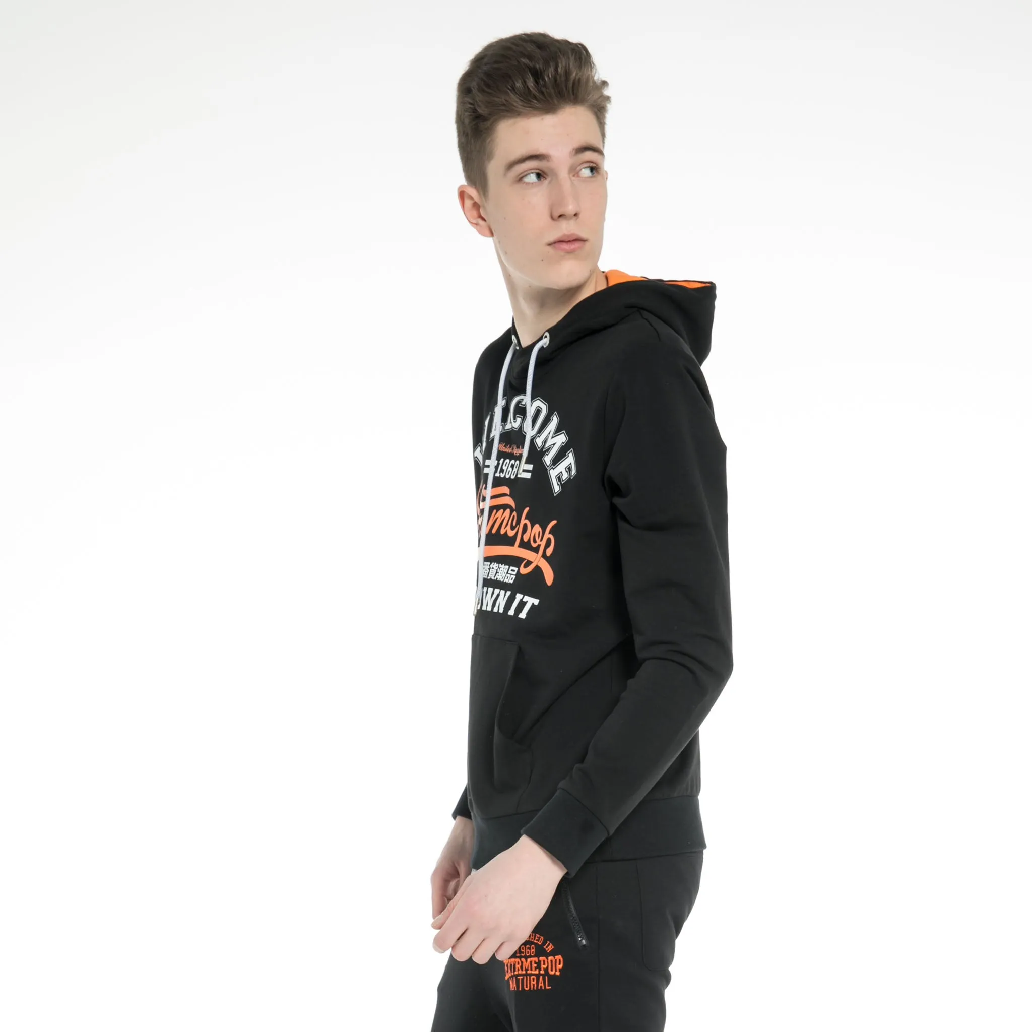 Mens Classic Jumper Contrast color Hoodie Sweatshirt RRP £35 UK Stock