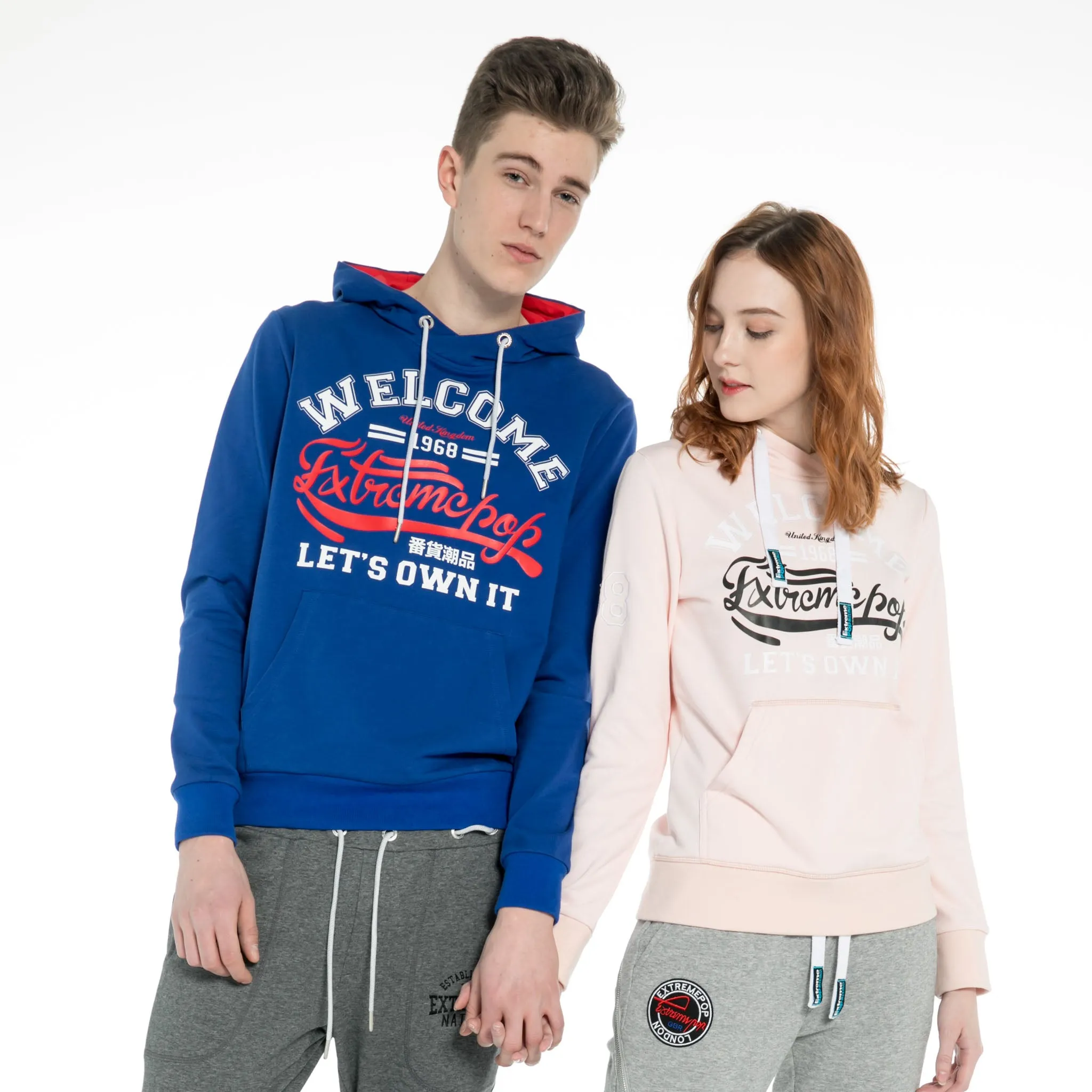 Mens Classic Jumper Contrast color Hoodie Sweatshirt RRP £35 UK Stock