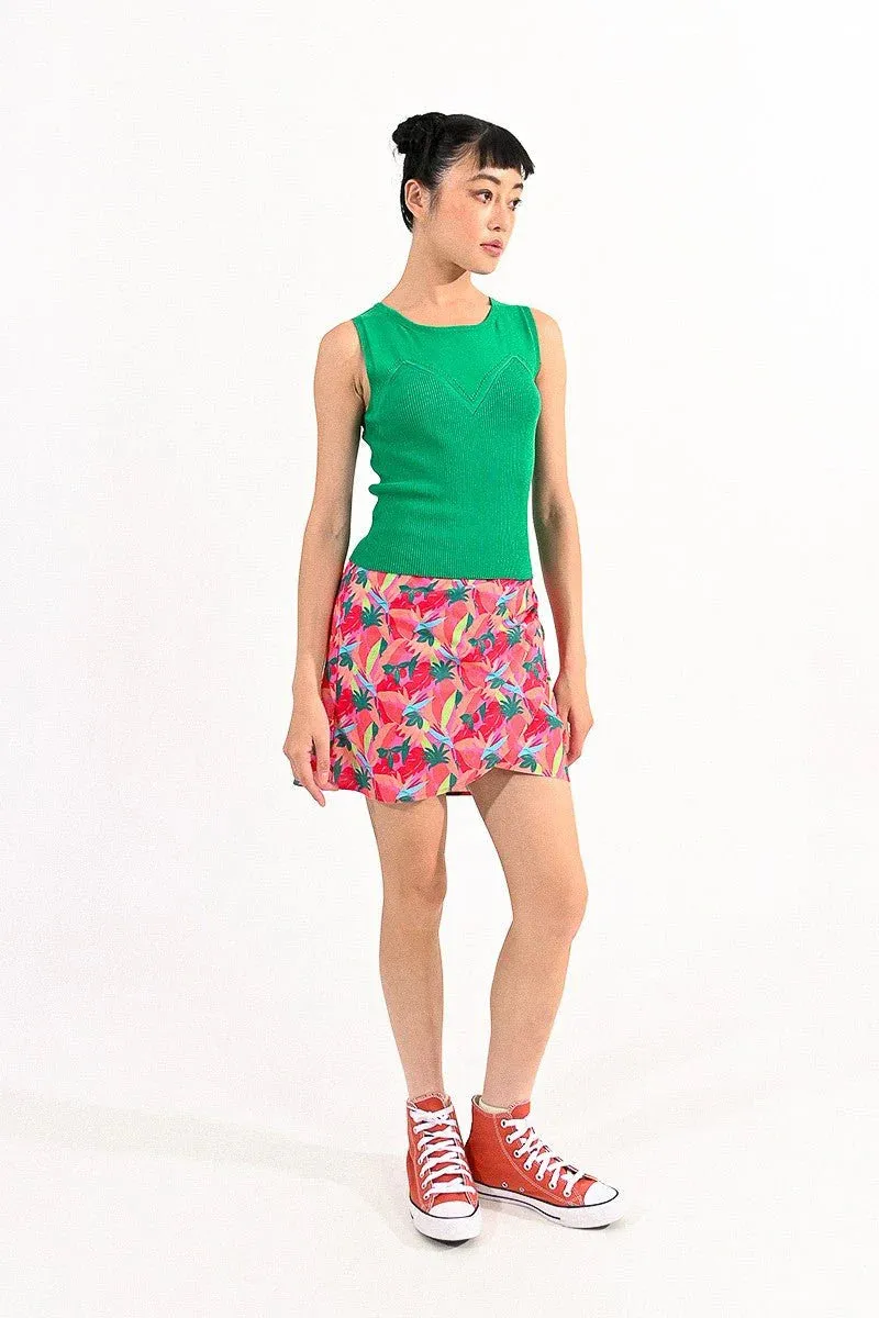 Molly Bracken Sleeveless Knit Top in Green