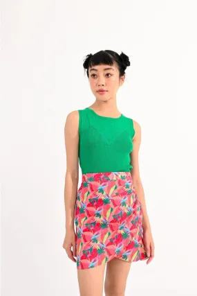 Molly Bracken Sleeveless Knit Top in Green