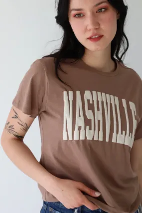 Nashville Puff Print Tee in Latte