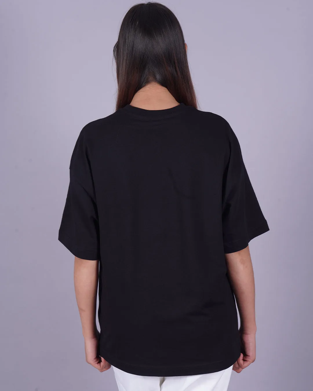 Pack of 2 Women's Oversized T-Shirts - Left & Right and Attention
