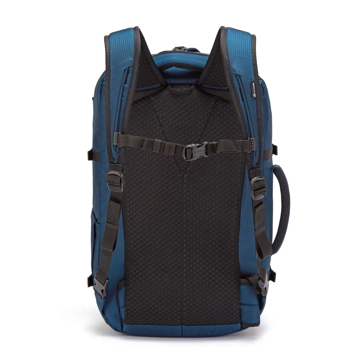 Pacsafe Venturesafe EXP45 anti-theft recycled ECONYL carry-on travel pack