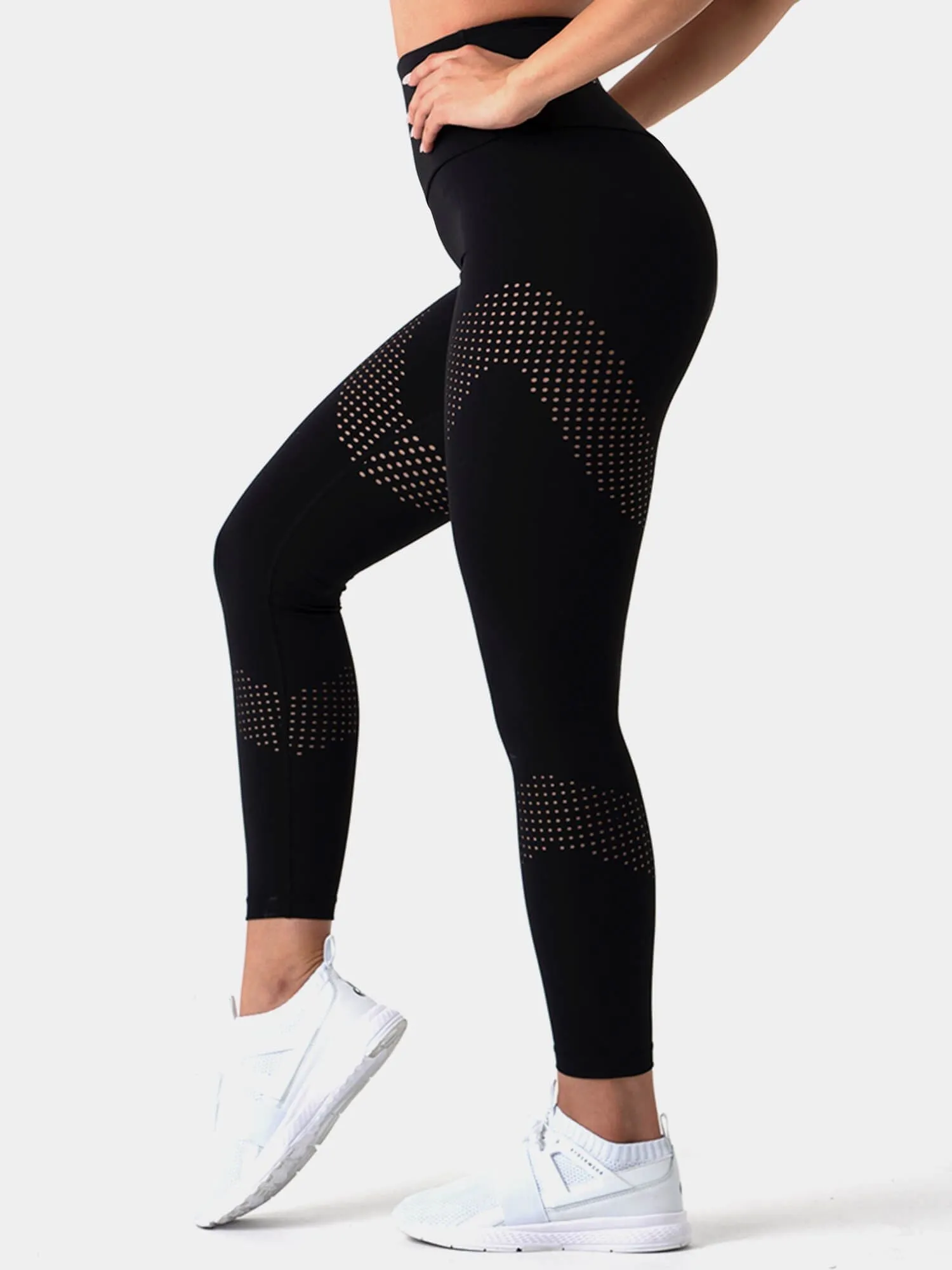 Pastels High Waisted Leggings -Black