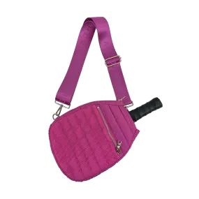 Poppy Quilted Puffer Pickleball Paddle Cover