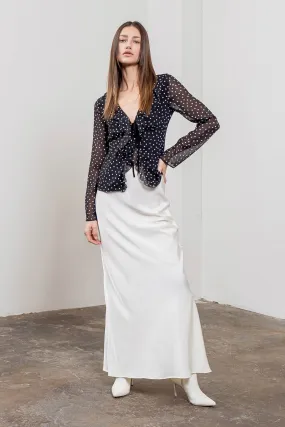 Poppy Ruffle Front Top