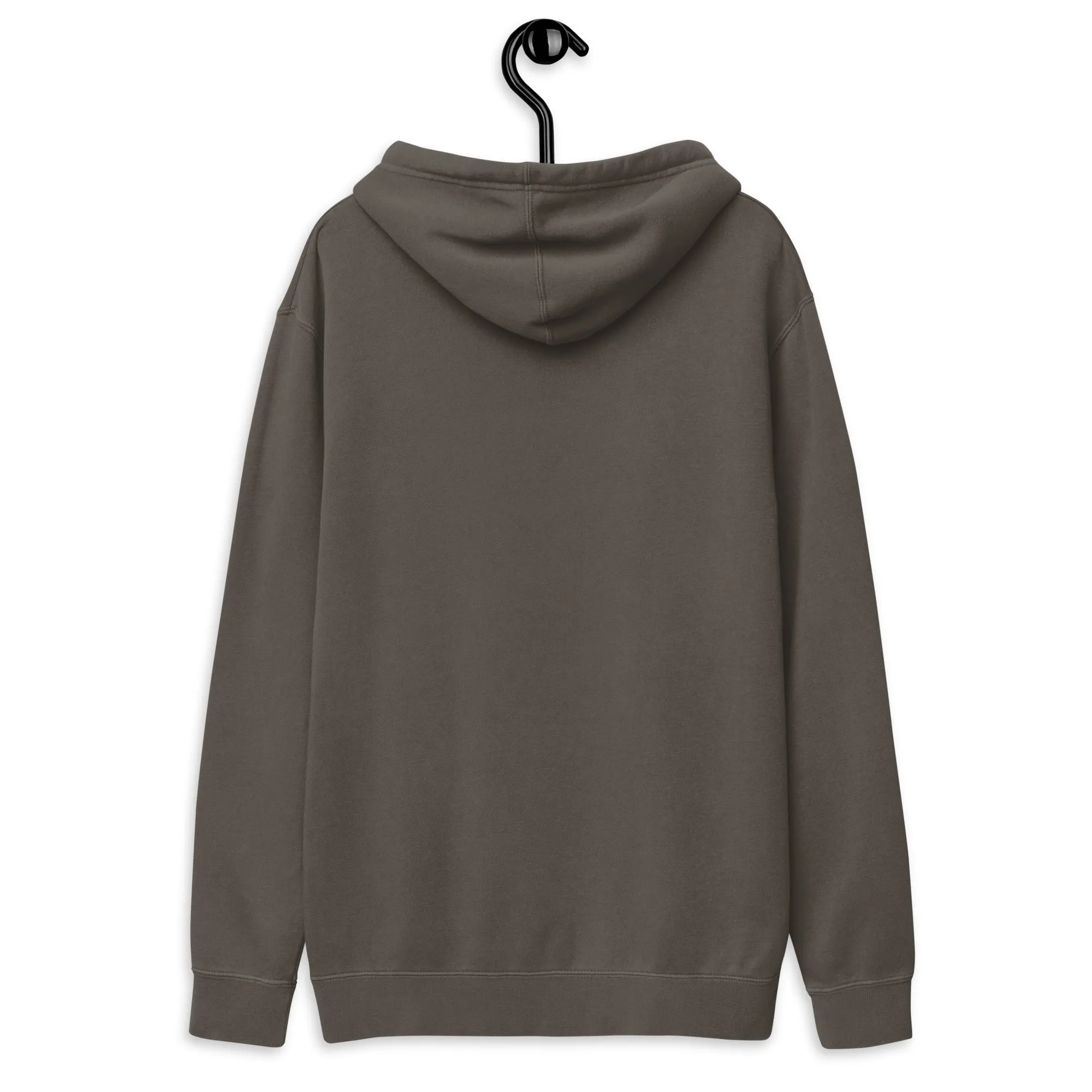 QueenVCulture Embroidered Logo pigment-dyed hoodie