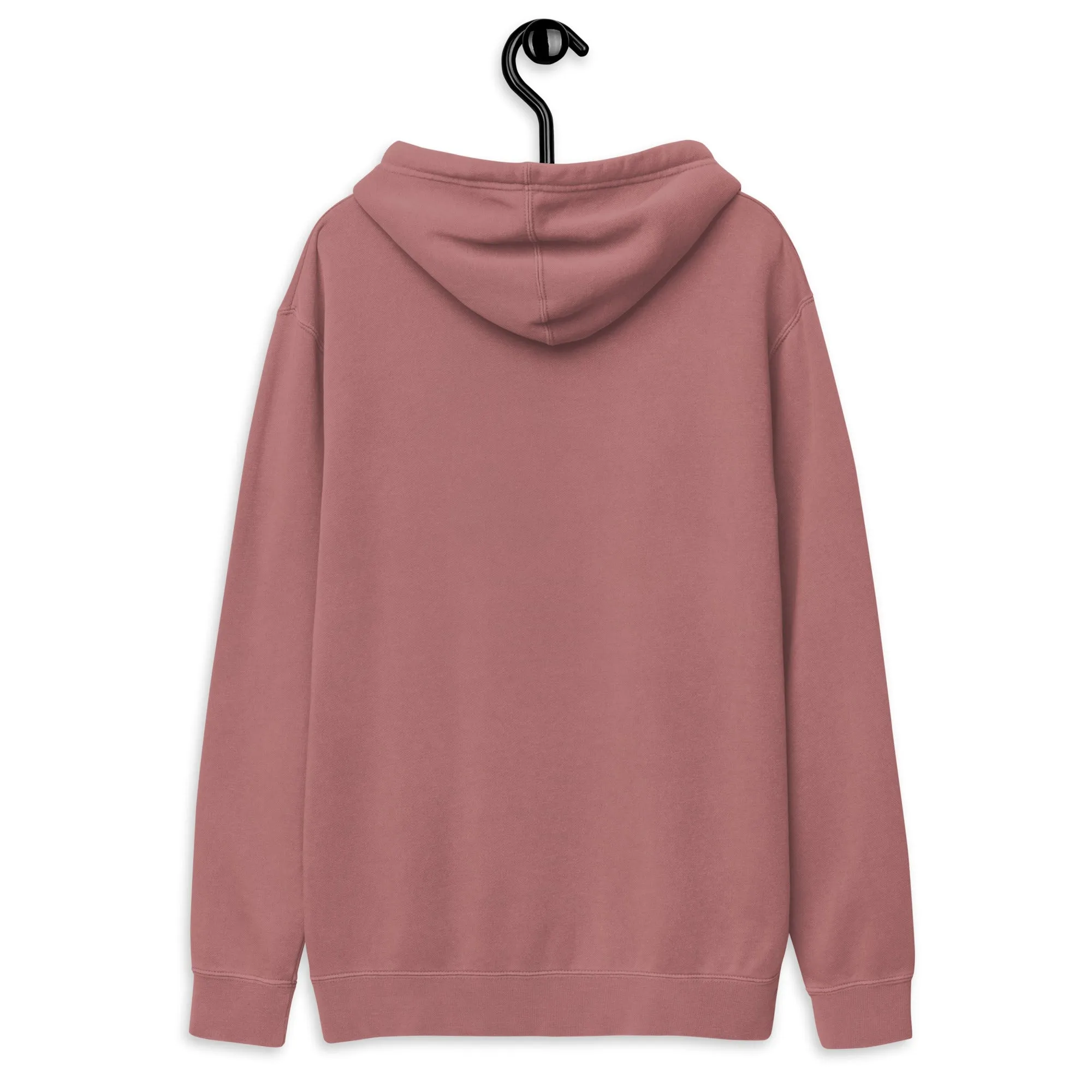 QueenVCulture Embroidered Logo pigment-dyed hoodie