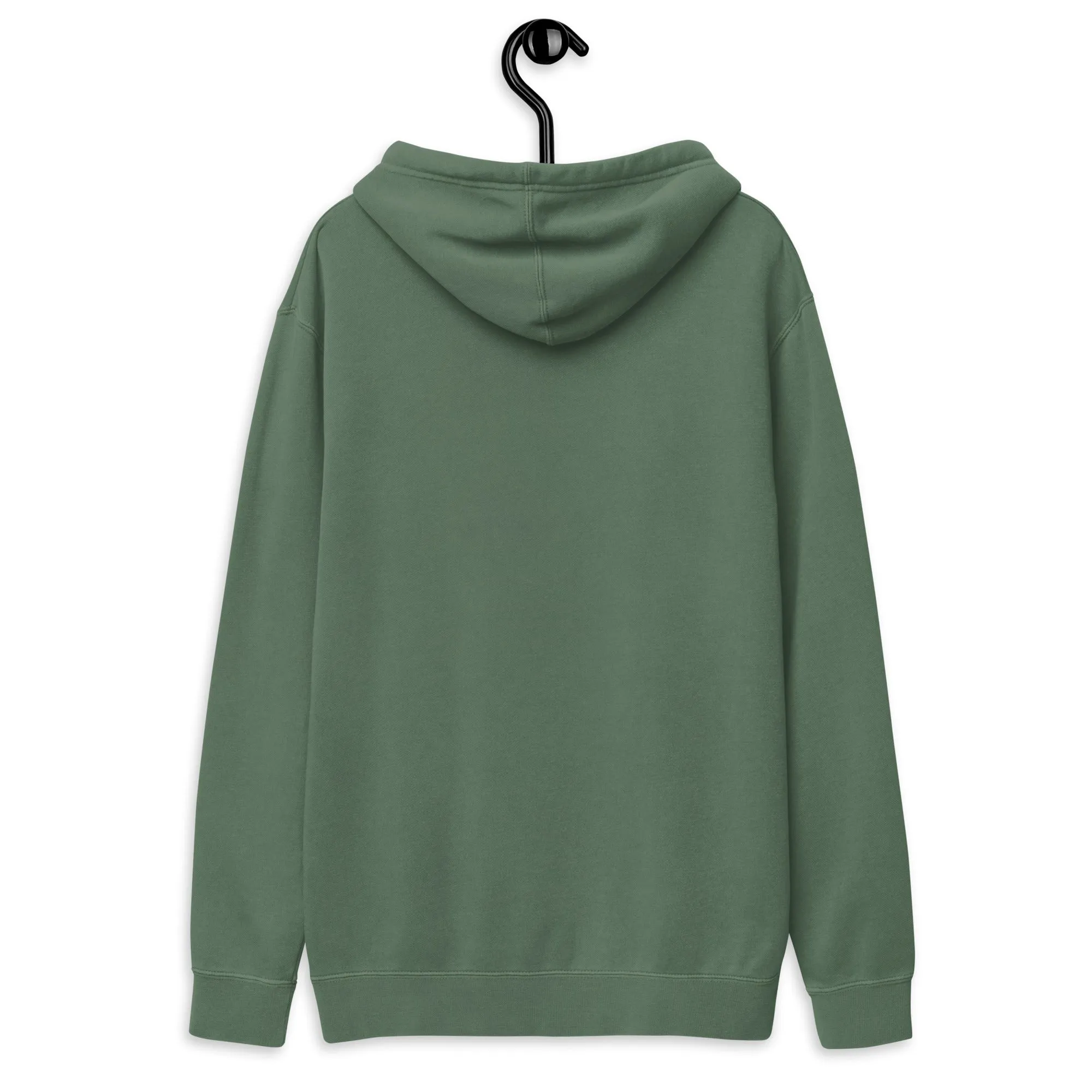 QueenVCulture Embroidered Logo pigment-dyed hoodie