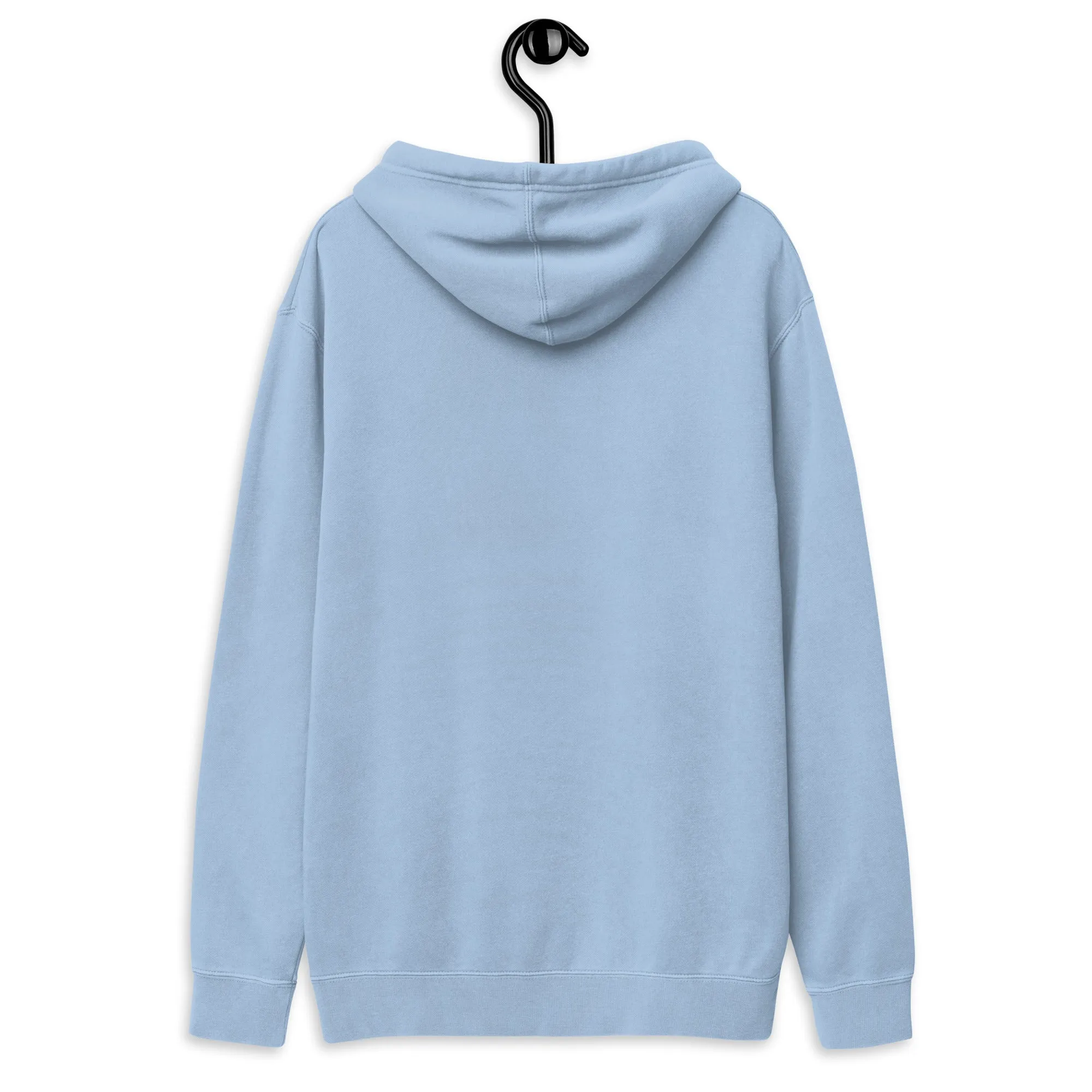 QueenVCulture Embroidered Logo pigment-dyed hoodie