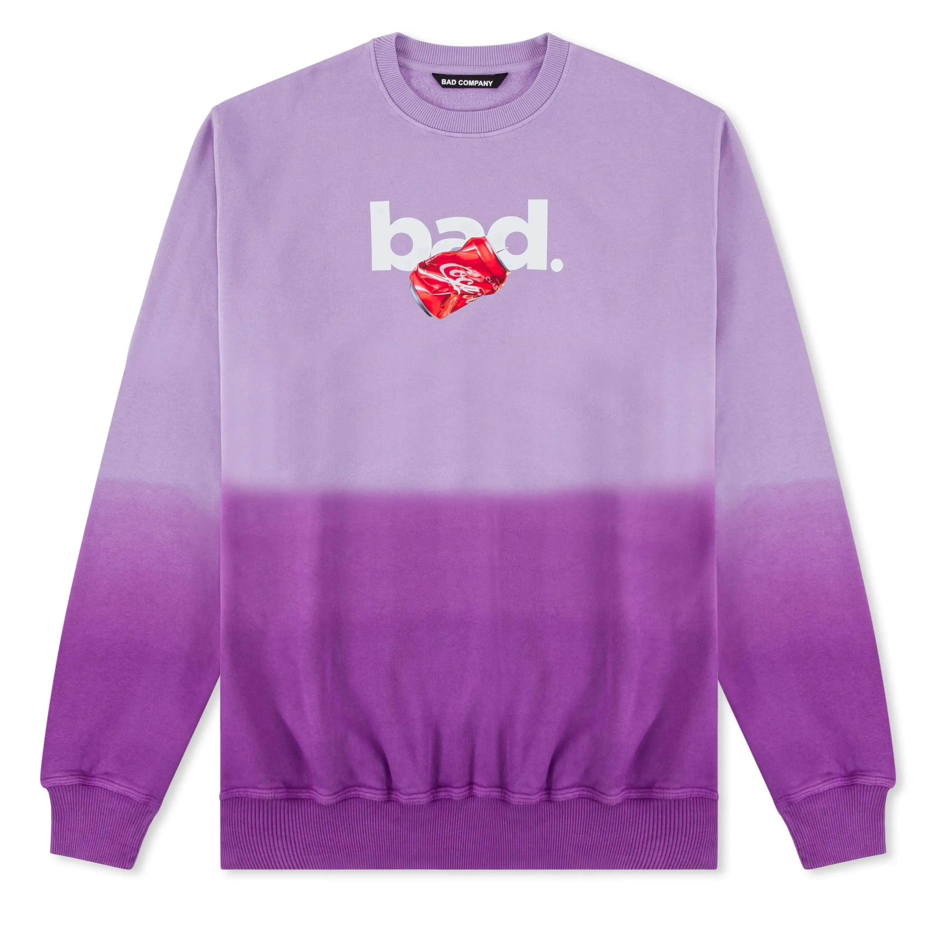 "BAD" Gradient Sweatshirt - Purple