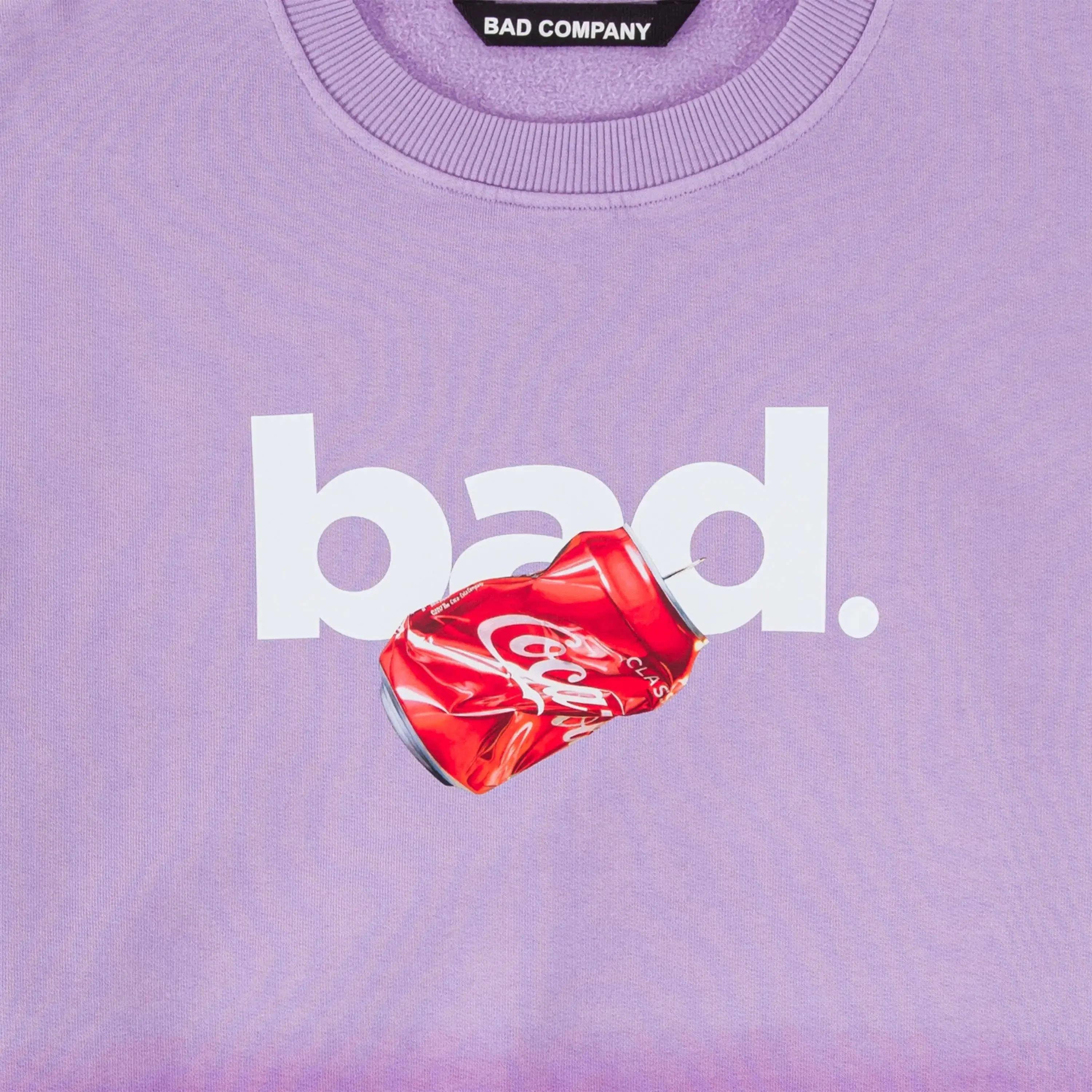 "BAD" Gradient Sweatshirt - Purple